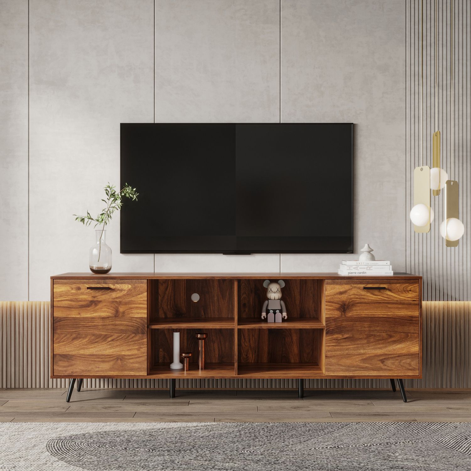 JASMODER W331S00105 Mahogany Contemporary/Modern Dining Room Set with Rectangular Table (Seats 4)