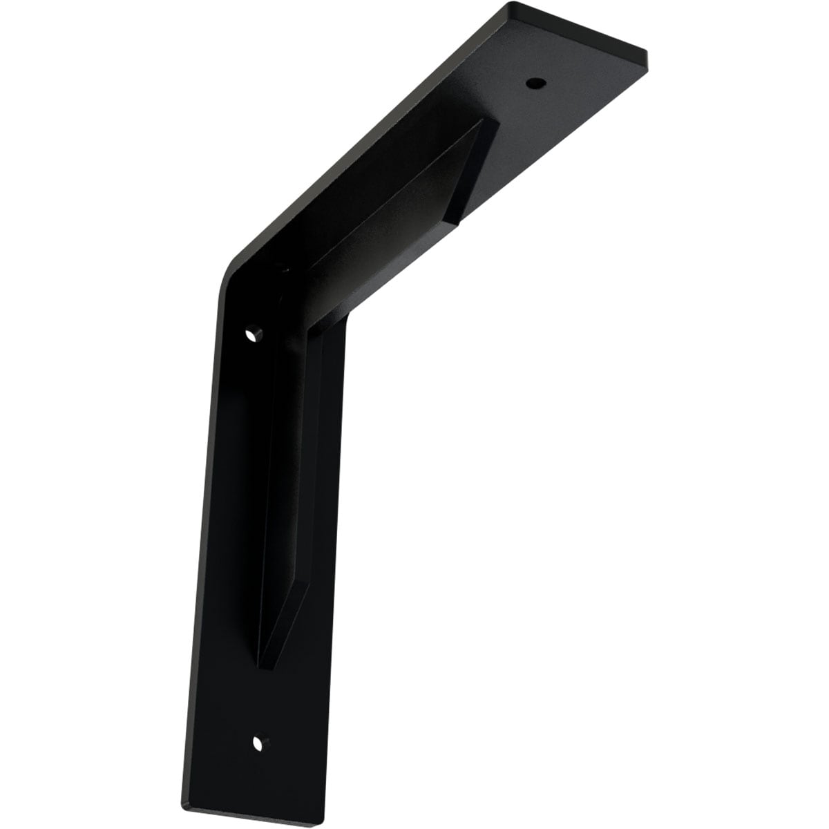 Ekena Millwork BKTM02X08X08STPBL Stockport 8-in x 2-in x 8-in Black Steel Mounting bracket
