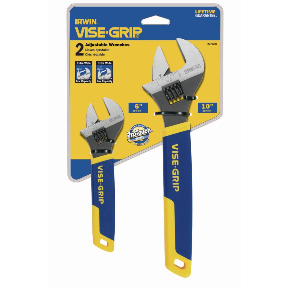 IRWIN 2078700 VISE-GRIP Steel Adjustable Wrench Set