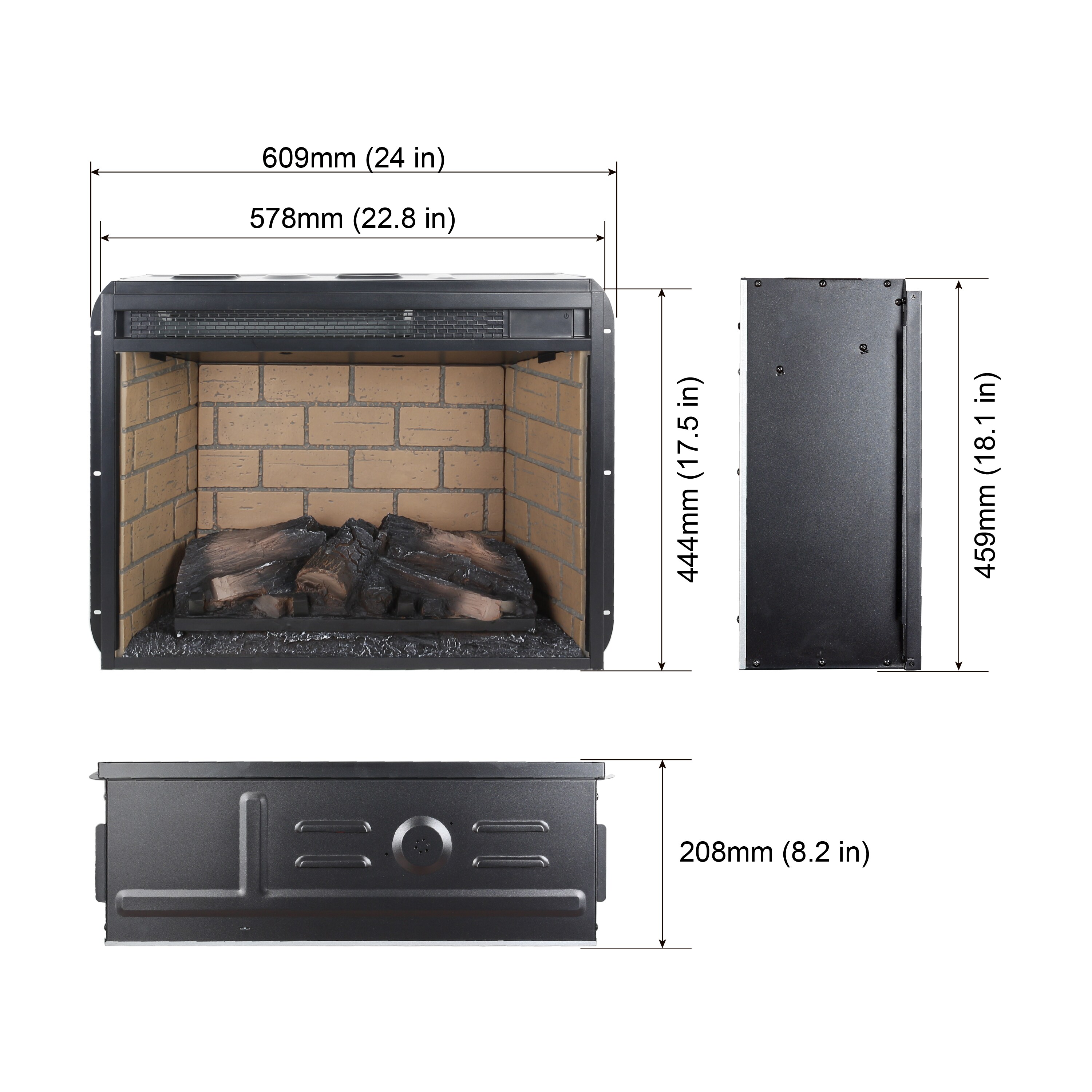 Kahomvis CEM-QP1092-295 Electric-Fireplaces - View #3