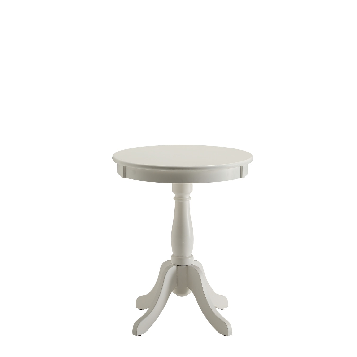 chillscreamni Cottage Round Pedestal Accent Table with Turned Base ...