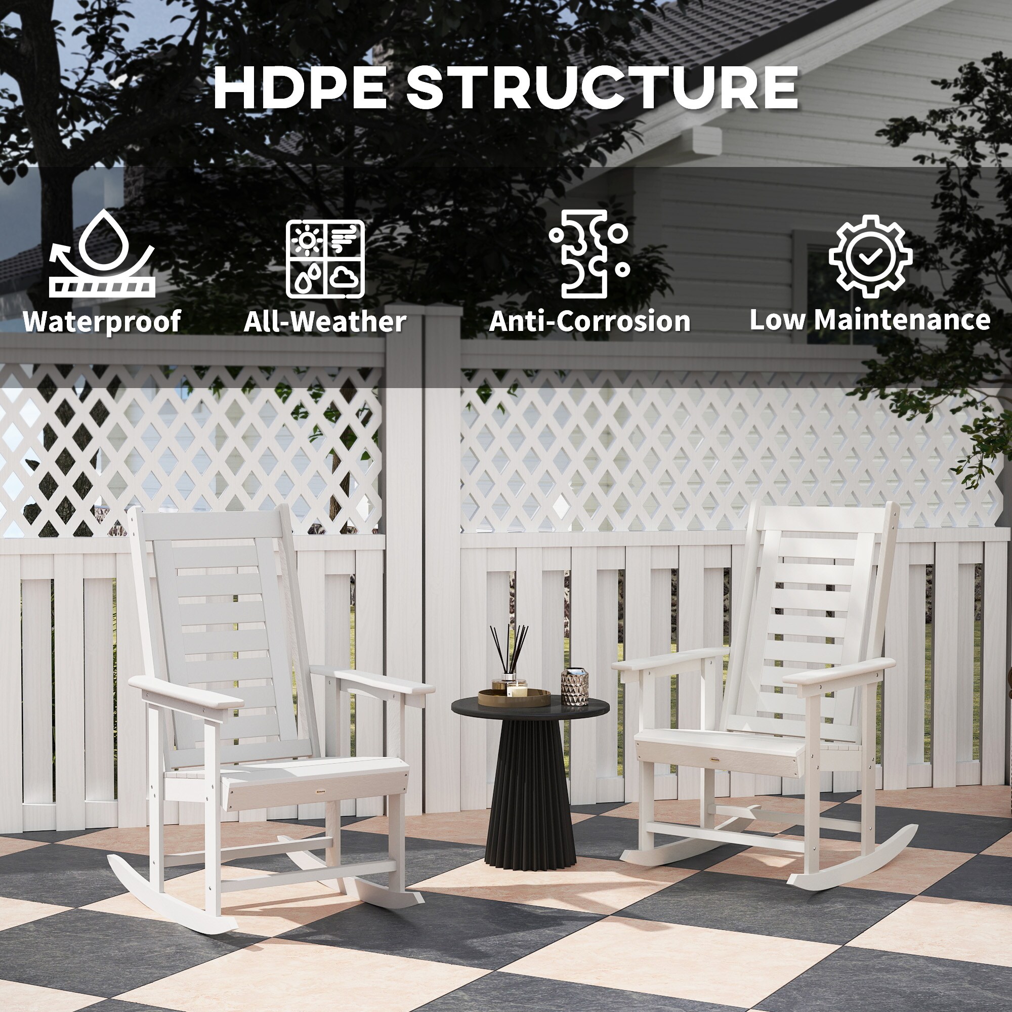 Outsunny 84G-736V00WT Patio-Chairs - View #4