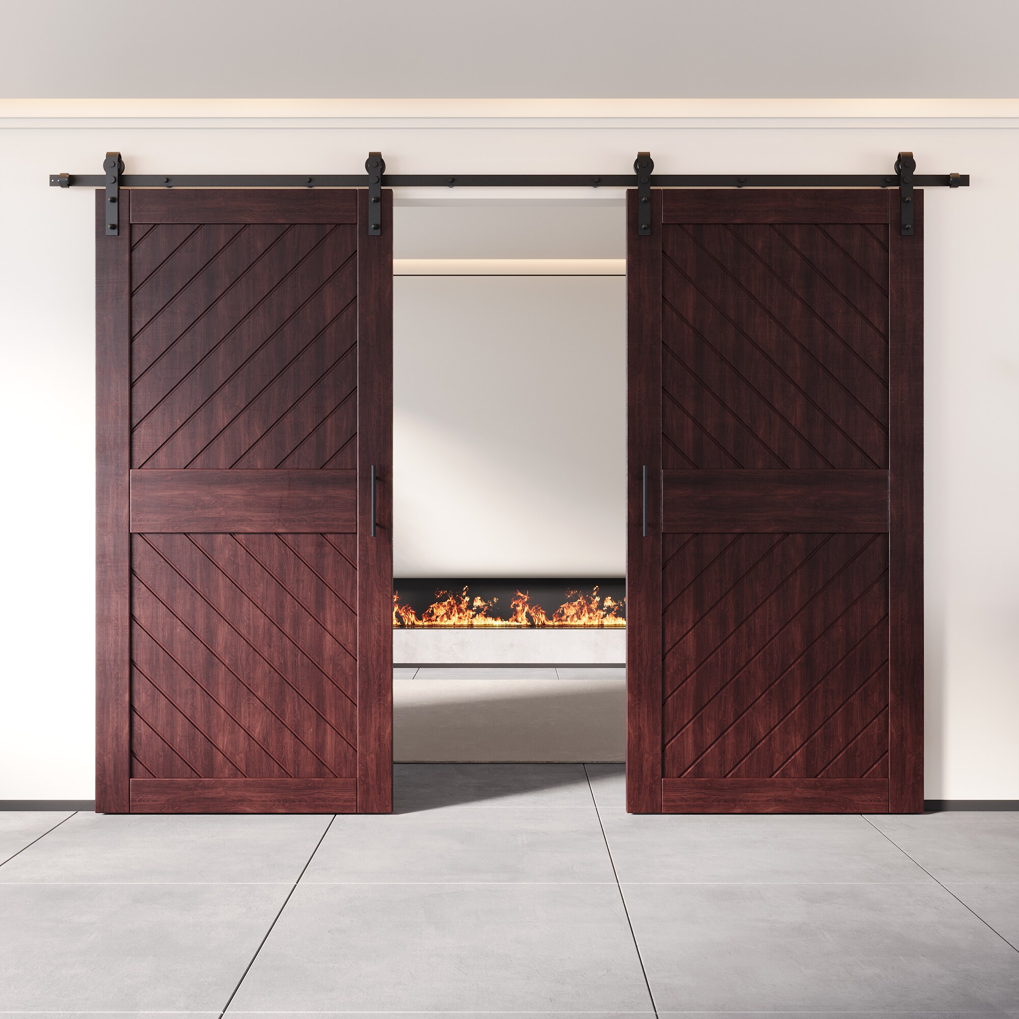 HOMACER YT2H132C-XT3-3284-RD Barn-Doors - View #8