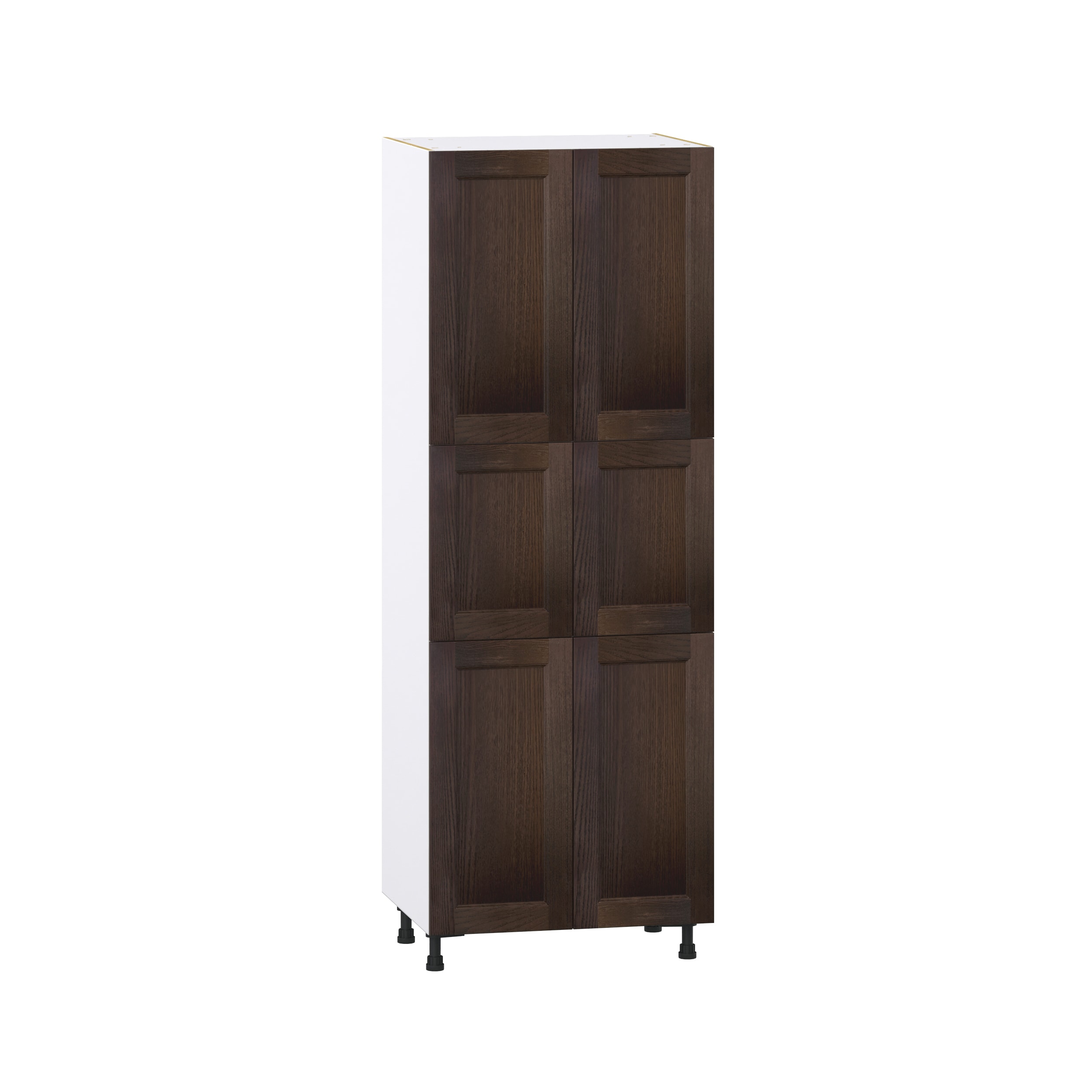 Hugo&Borg DST302484.5-MO Montclaire 30-in W x 84.5-in H x 24-in D Wood Pantry Fully assembled Cabinet (Recessed Panel Shaker)