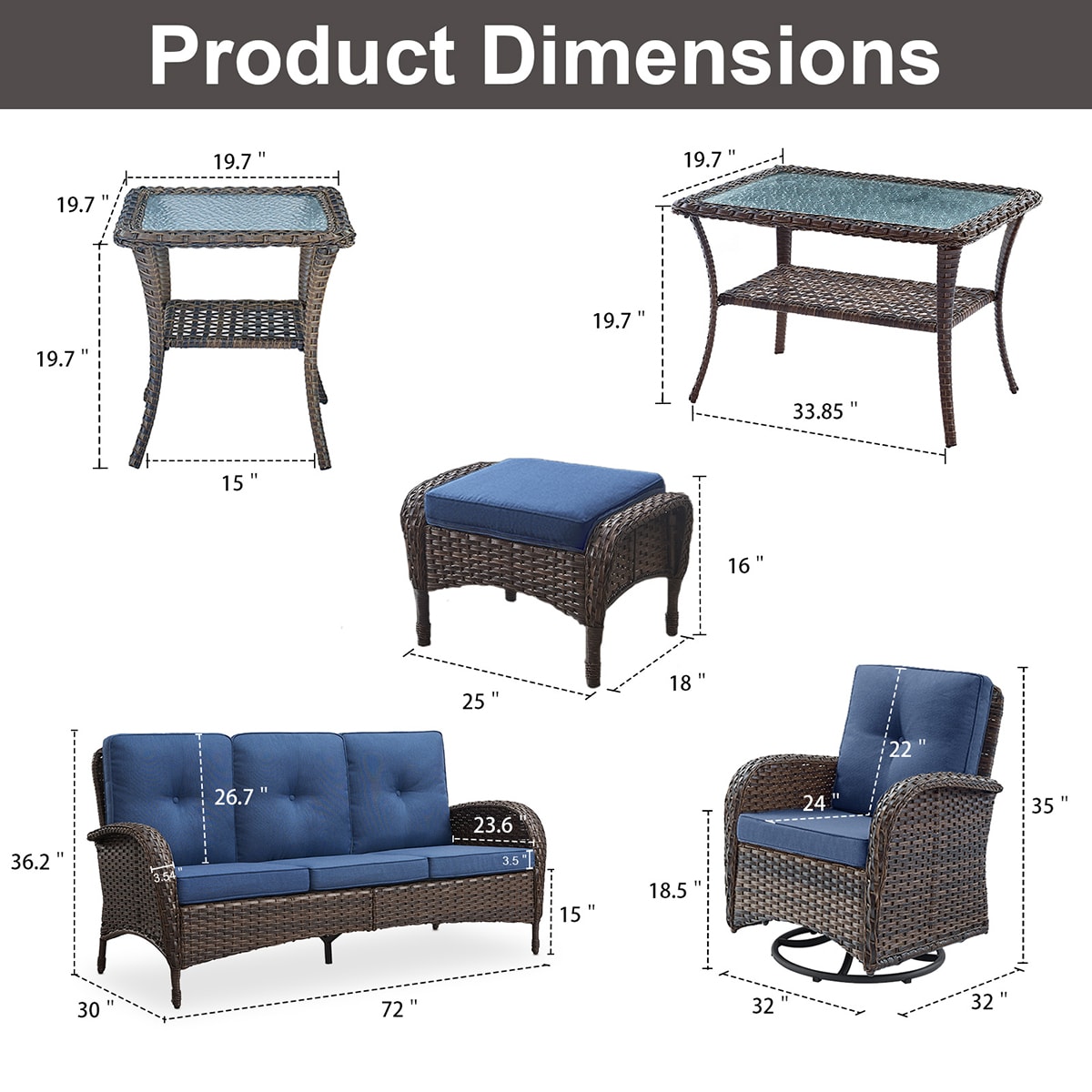 Rilyson FS114116R50085-1 Patio-Conversation-Sets - View #4