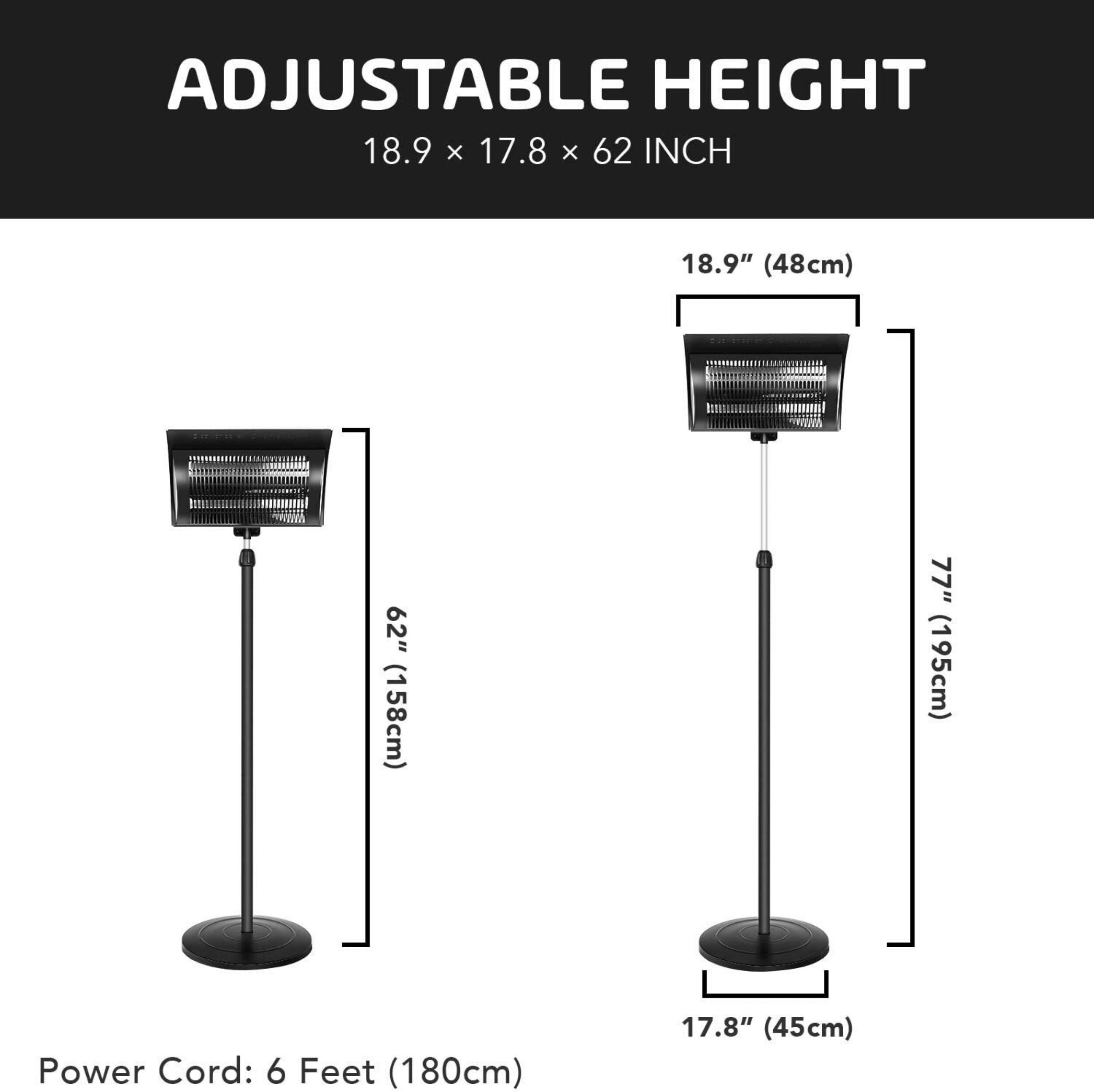 Afoxsos LWMX106 Outdoor-Electric-Patio-Heaters - View #2