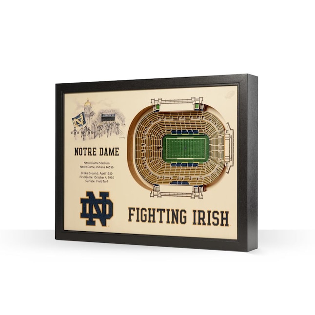 Stadiumviews Notre Dame Fighting Irish, University Of Notre Dame Shower Curtain