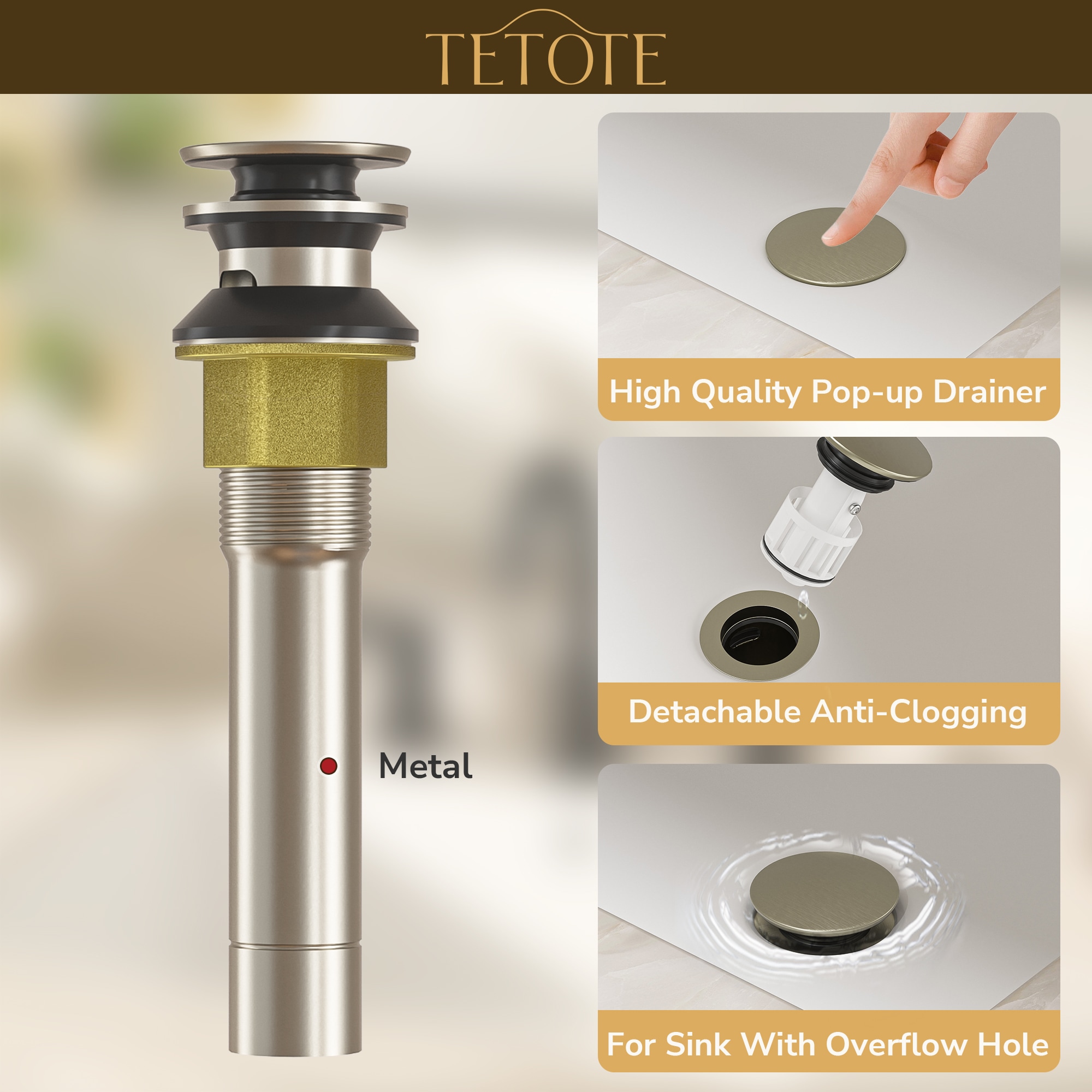 TETOTE LW-TE-BF01-817BN Lavatory-Faucets - View #4