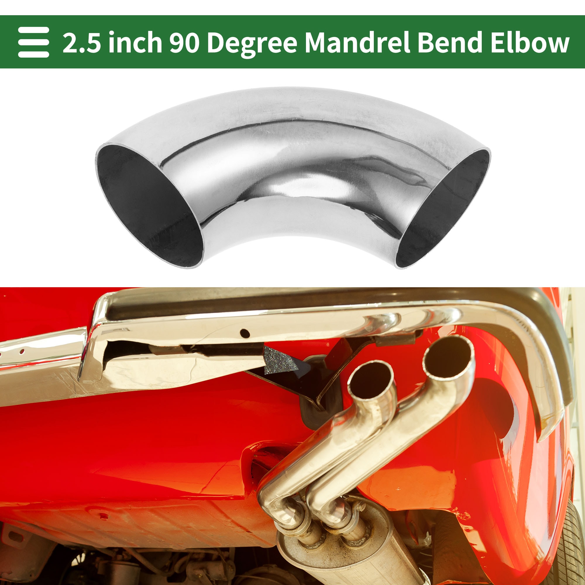 Uxcell 4-Pack OD 1.5 Inch 90 Degree Mandrel Bend Elbow, Thicken 1.5 Mm 304 Stainless Steel Exhaust Elbow Pipe Car Modified Exhaust System Stair Handra - View #6