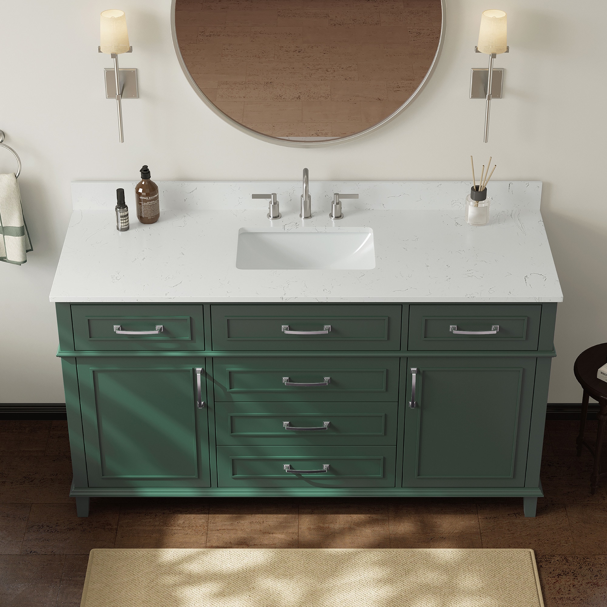 DELUXE LIVING V24026-60SG Bath-Vanity-Combo - View #5
