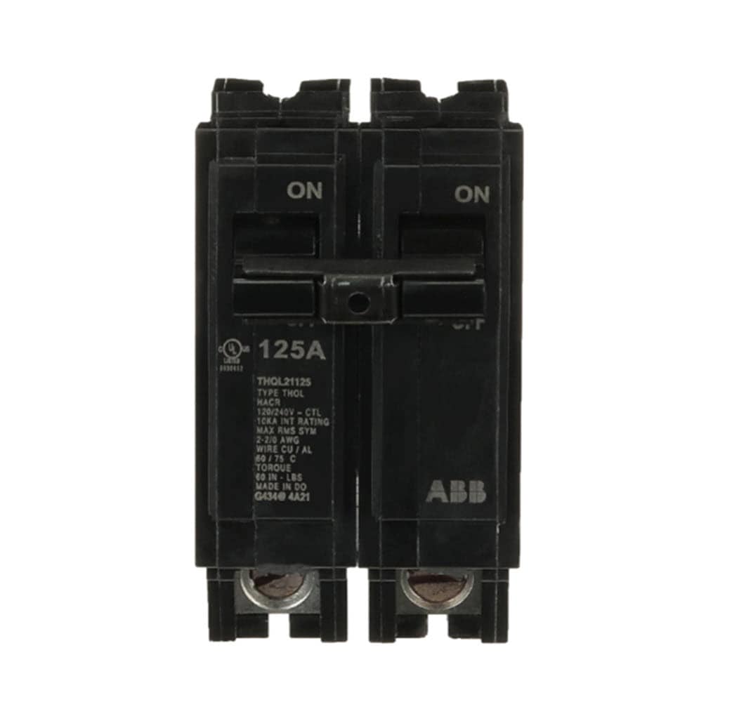 GE THQL21125PA Q-Line THQL 125-amp 2 -Pole Standard trip Circuit Breaker