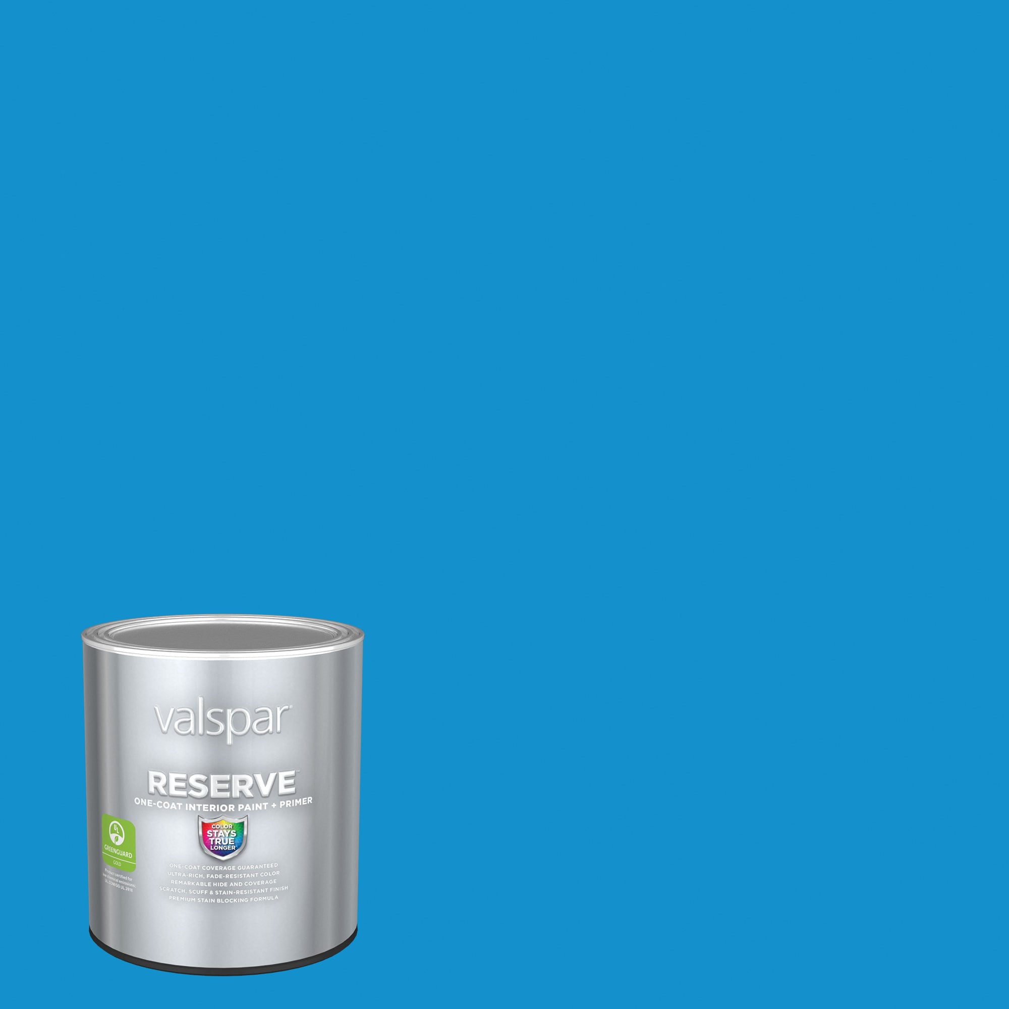 Valspar 4008-10B-2916567 Reserve Satin Blue Burst 4008-10B Latex Interior Paint Paint + Primer ( 1-quart )