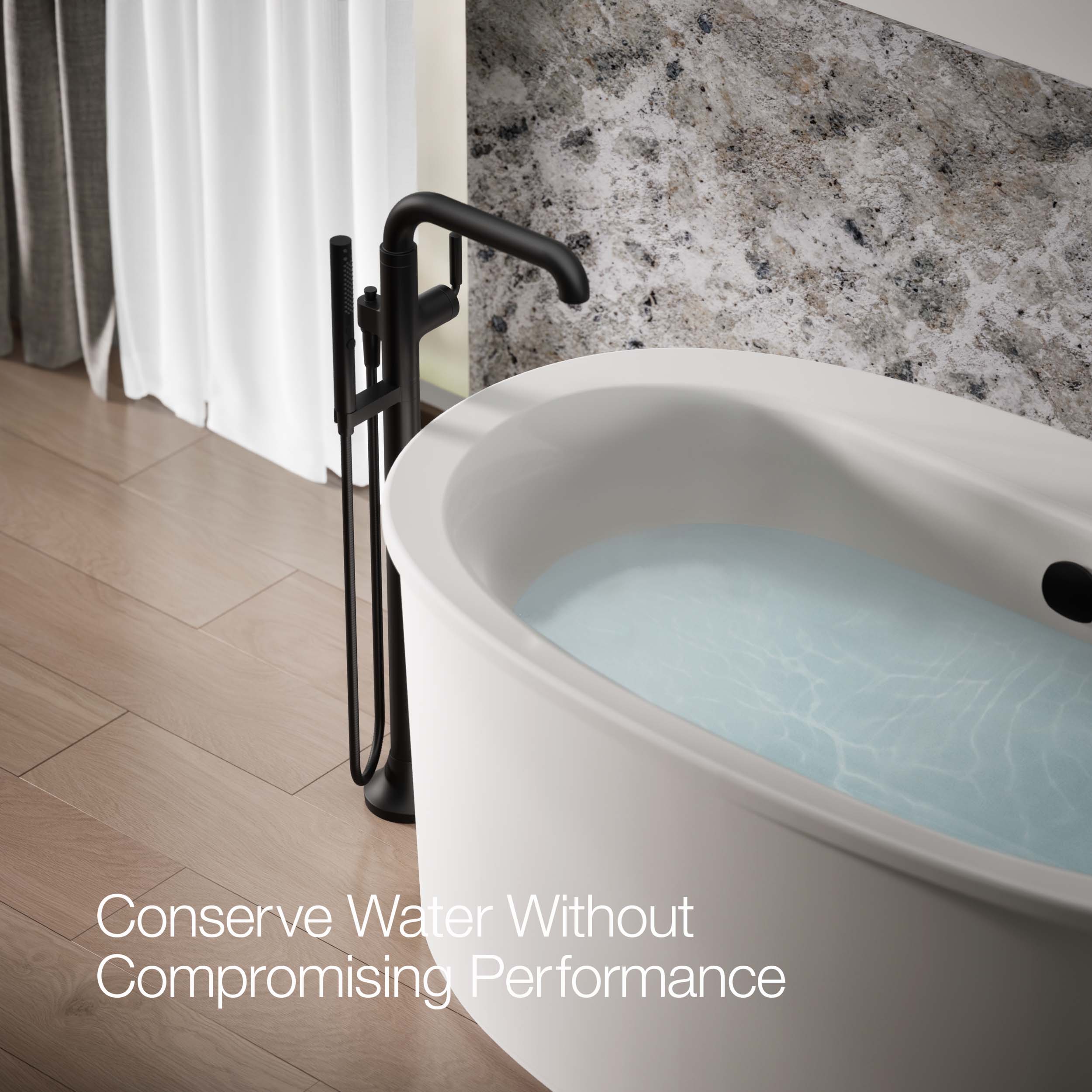KOHLER T27424-4-BL Roman-Tub-Faucets - View #8