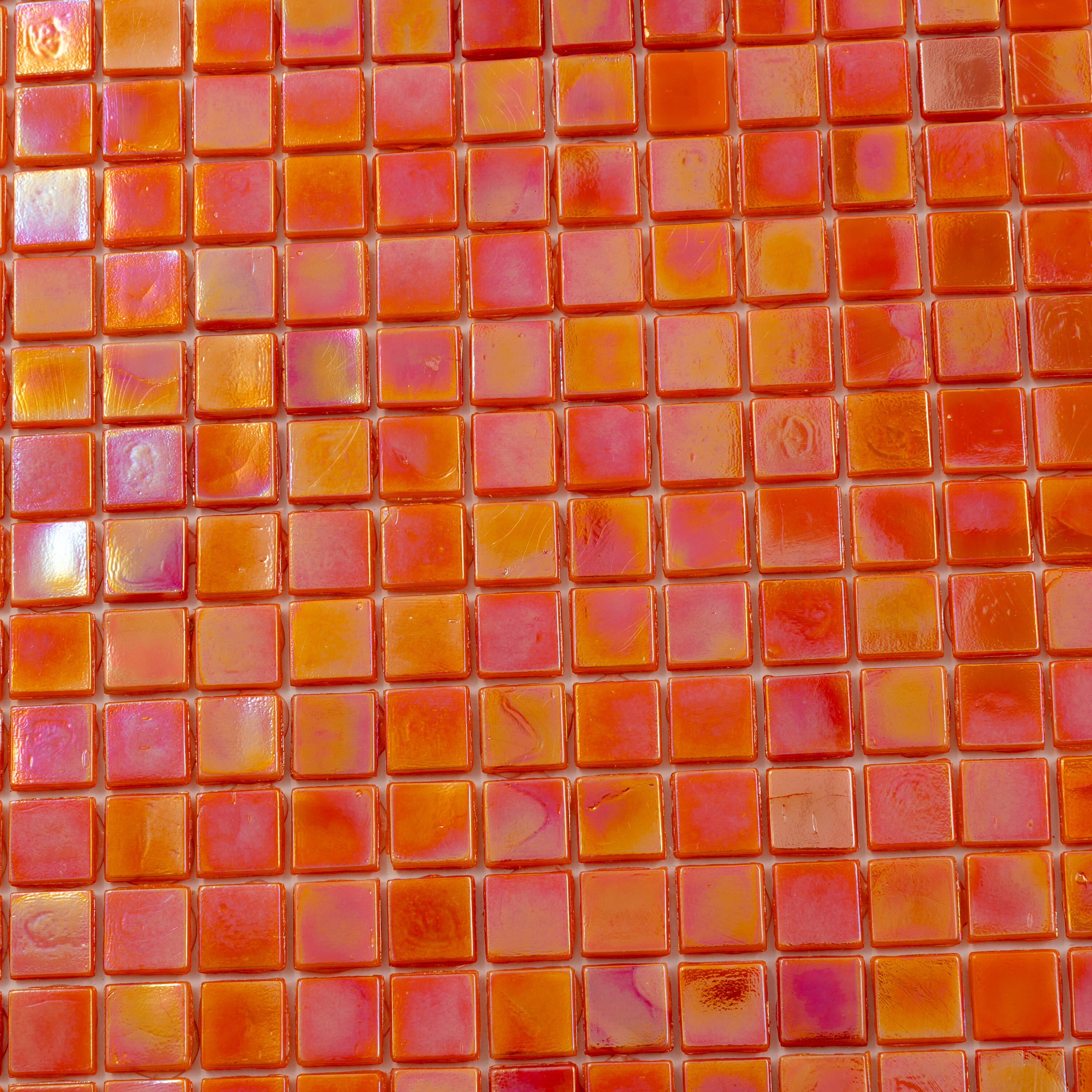 Apollo Tile Skosh Fire Orange 11-1/2-in x 11-1/2-in Glossy Glass Uniform Squares Floor and Wall Tile (18.69-sq. ft/ Carton)