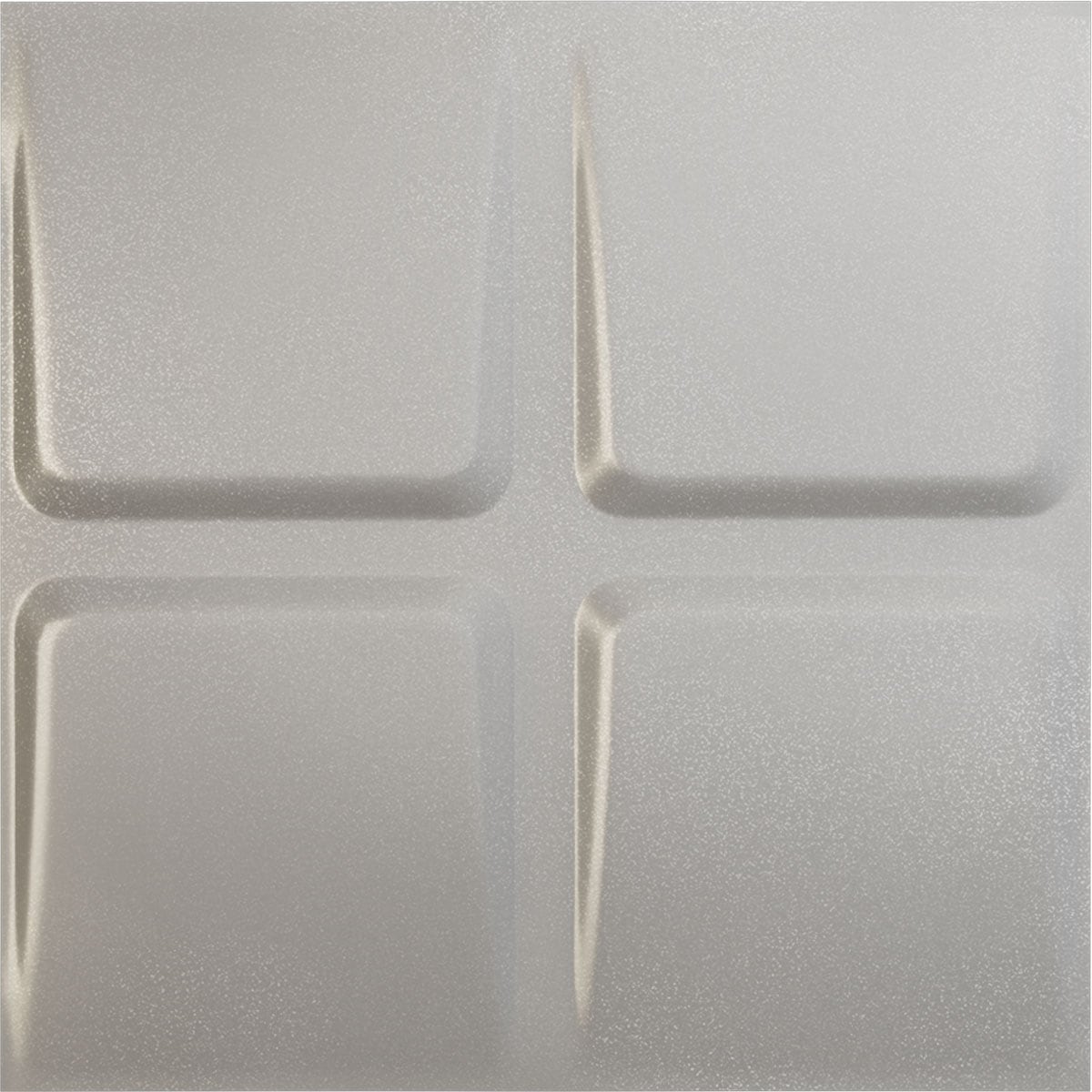 Ekena Millwork WP20X20GLASV 19-5/8-in x 19-5/8-in Embossed Paintable/Stainable Silver PVC Wall Panel (