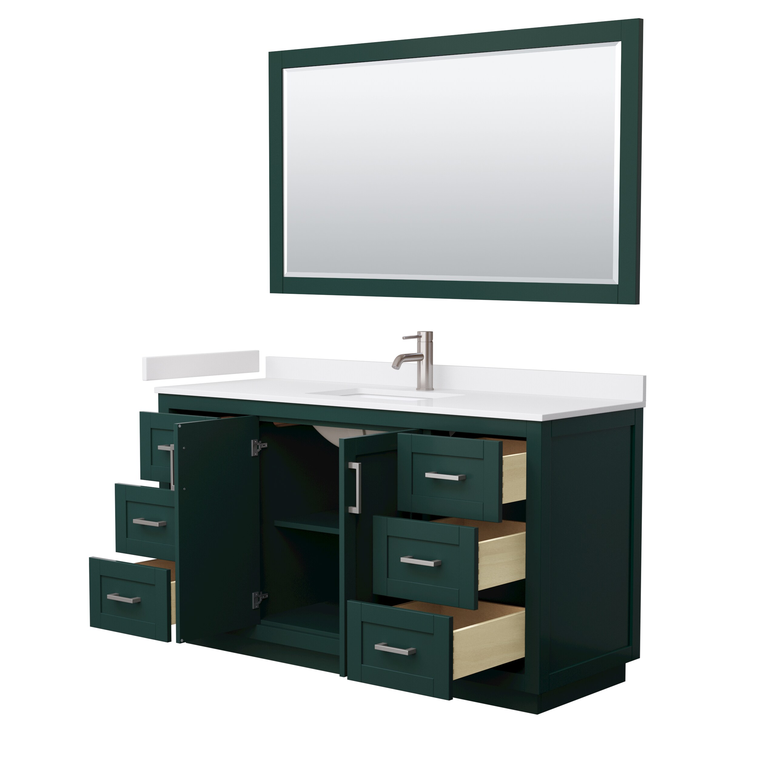 Wyndham Collection WCF292960SGEWCUNSM58 Bath-Vanity-Combo - View #3