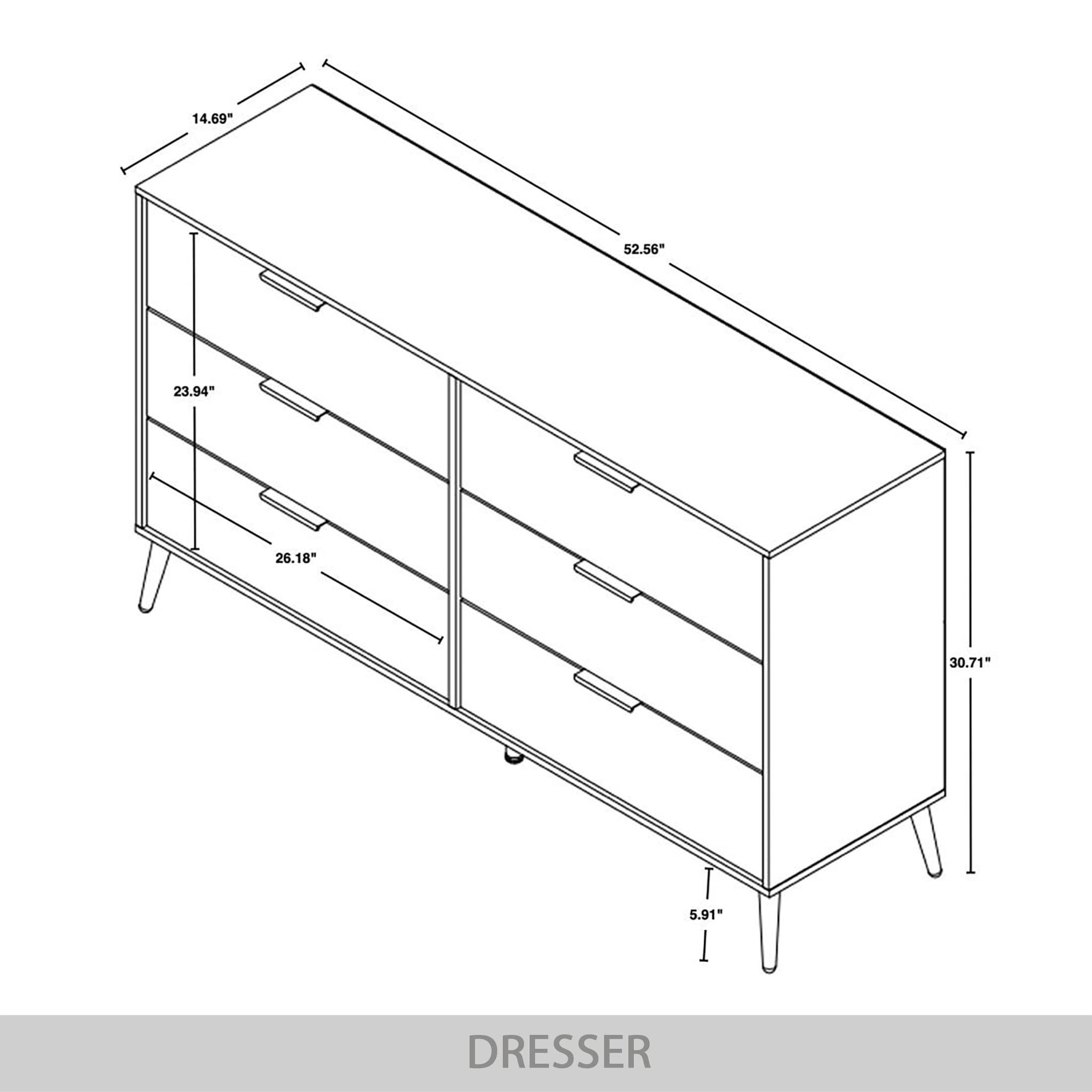 CasePiece C90138DR-SV dressers - View #7