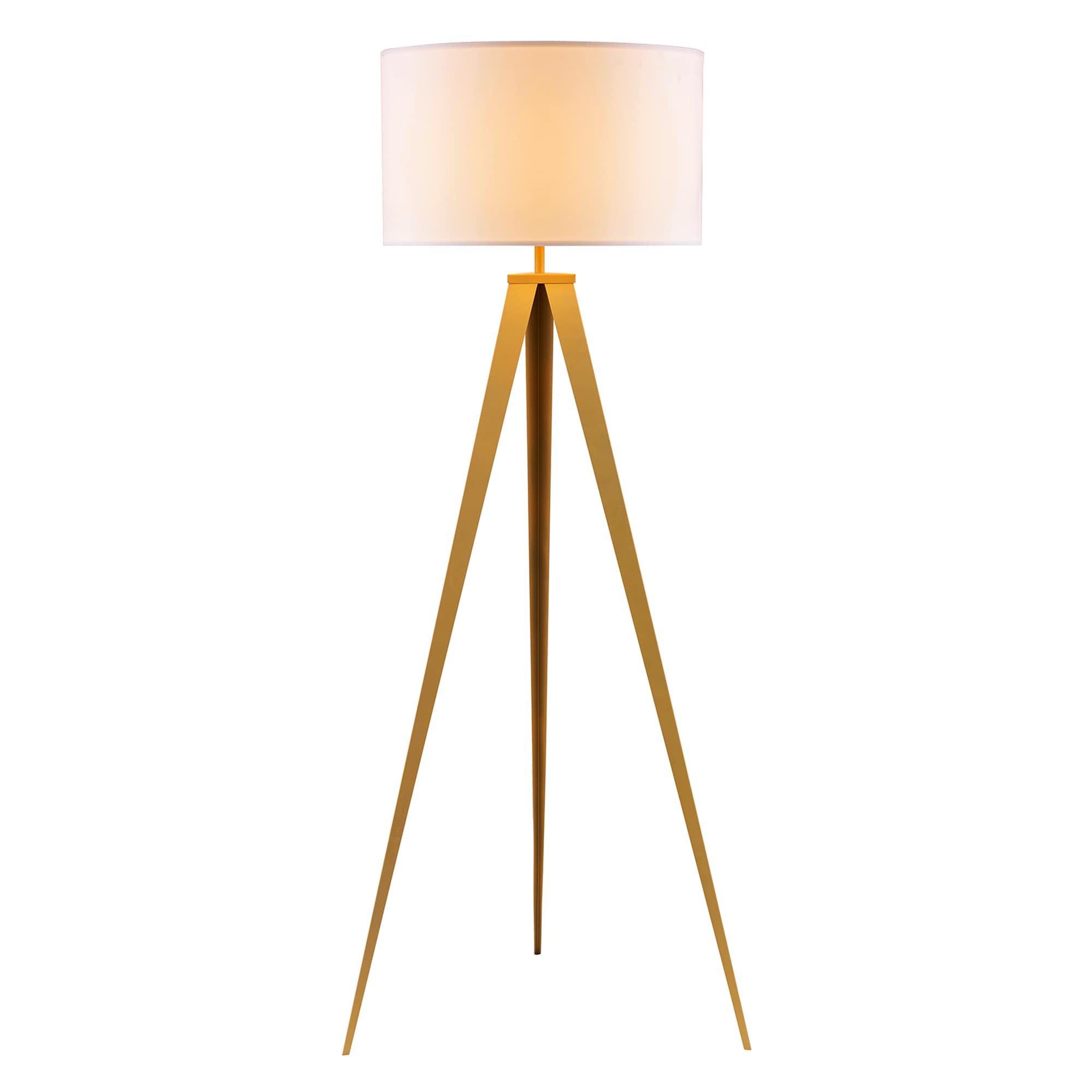 Teamson Home Romanza 61.81-in Gold Floor in the Floor Lamps at Lowes.com