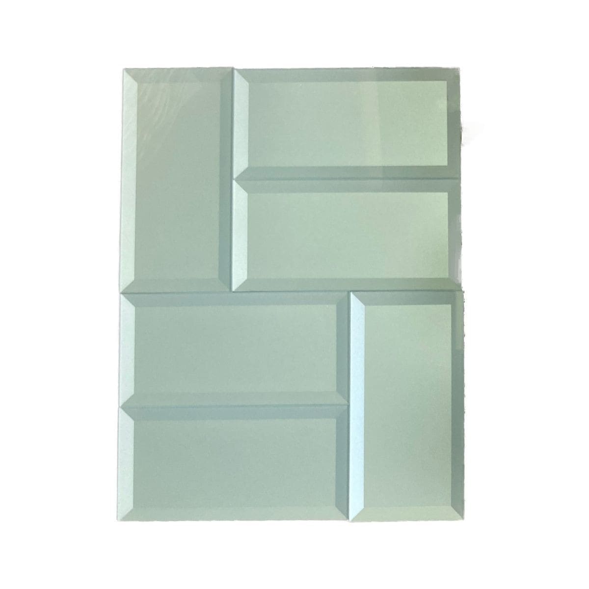 Abolos LWSFOB0306-AR-SAMP Sample - Secret Dimensions Arctic Blue/Glossy 3-in x 6-in Glossy Glass Subway Wall Tile