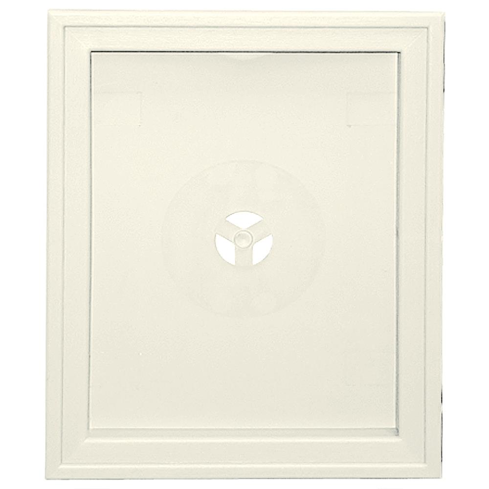 Builders Edge 130120008034 6.75-in x 8.75-in Parchment Vinyl Universal Mounting Block