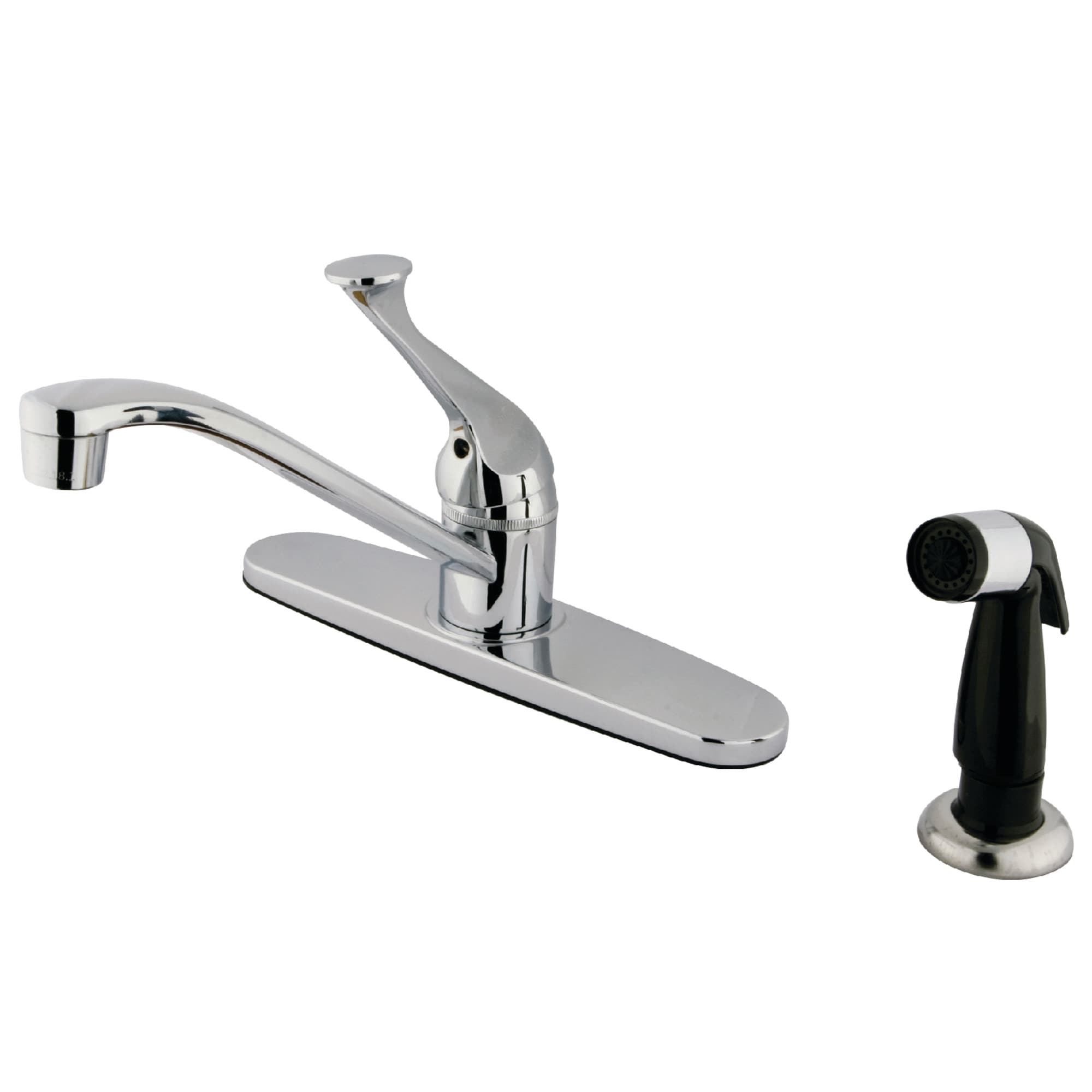 Elements of Design EB572 Chatham Chrome Double Handle Deck-mount Kitchen Faucet ( Deck Plate Included ) ( Side Sprayer Included )