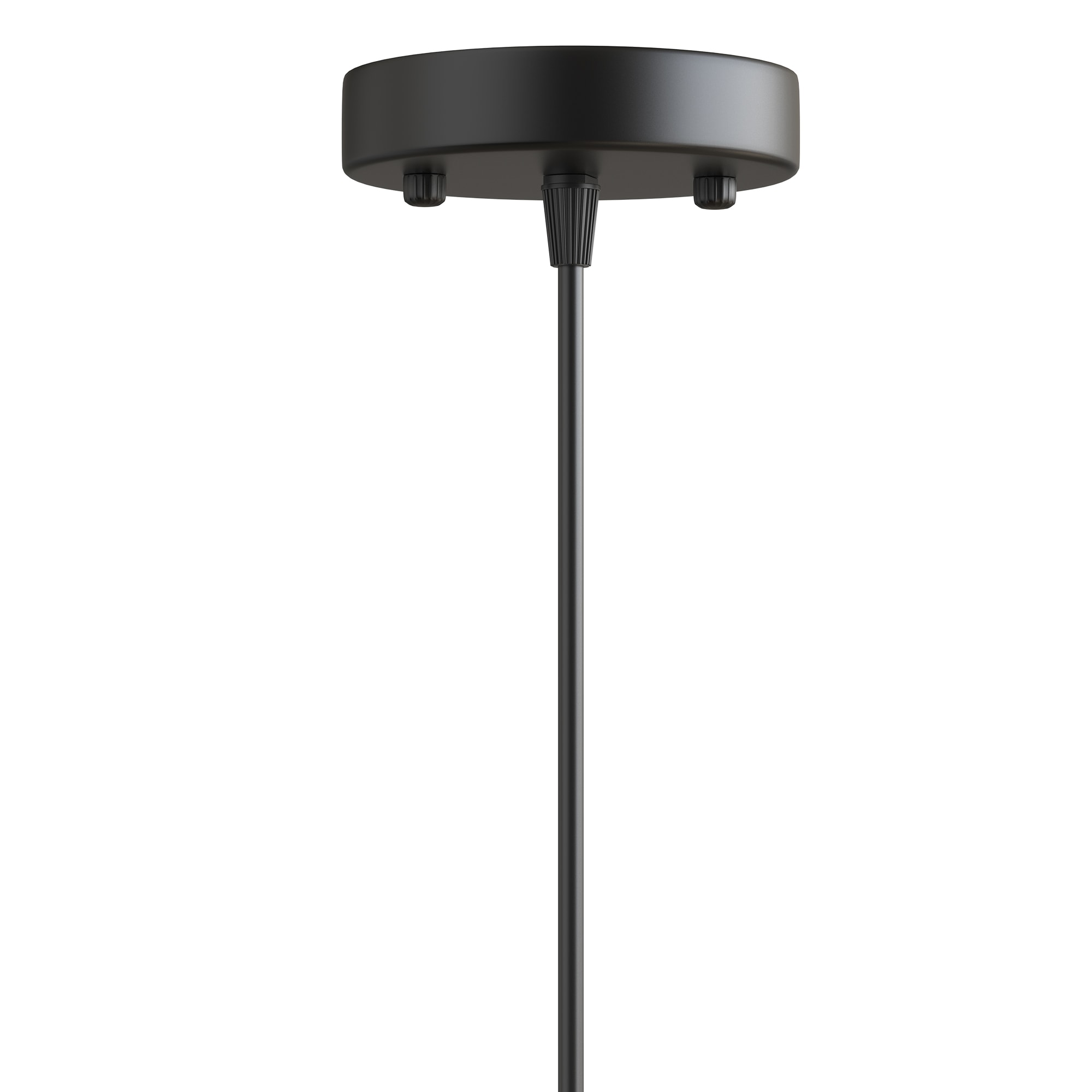 YANSUN Black Mid-century Globe LED Hanging Pendant Light in the Pendant ...