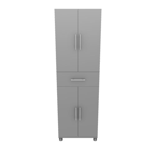 Ameriwood Home Camberly 23.46-in W x 75.25-in H Wood Composite Graphite Grey/Graphite Grey Freestanding Utility Storage Cabinet