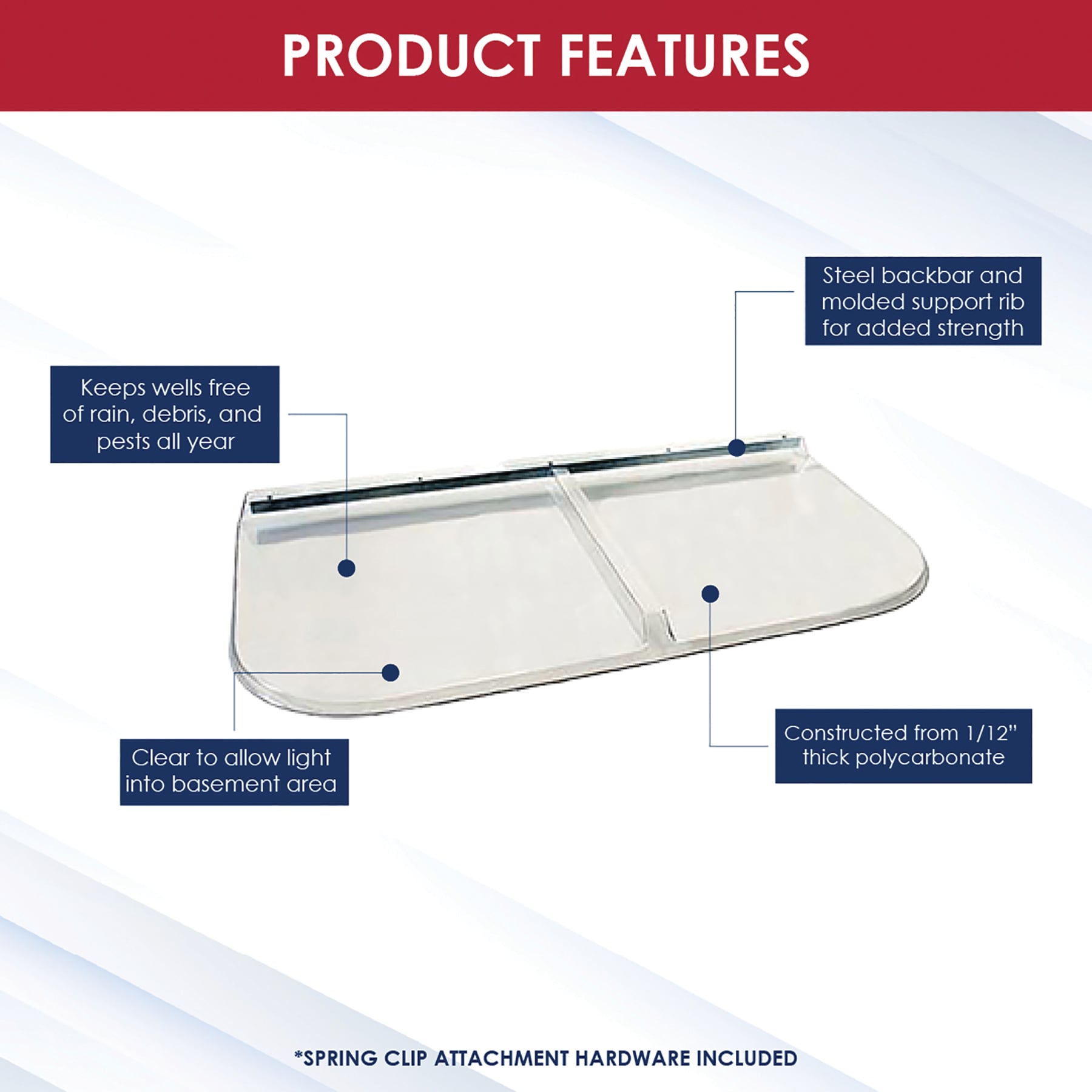 SHAPE PRODUCTS WW5226RM Area-Wall-And-Window-Well-Covers - View #3