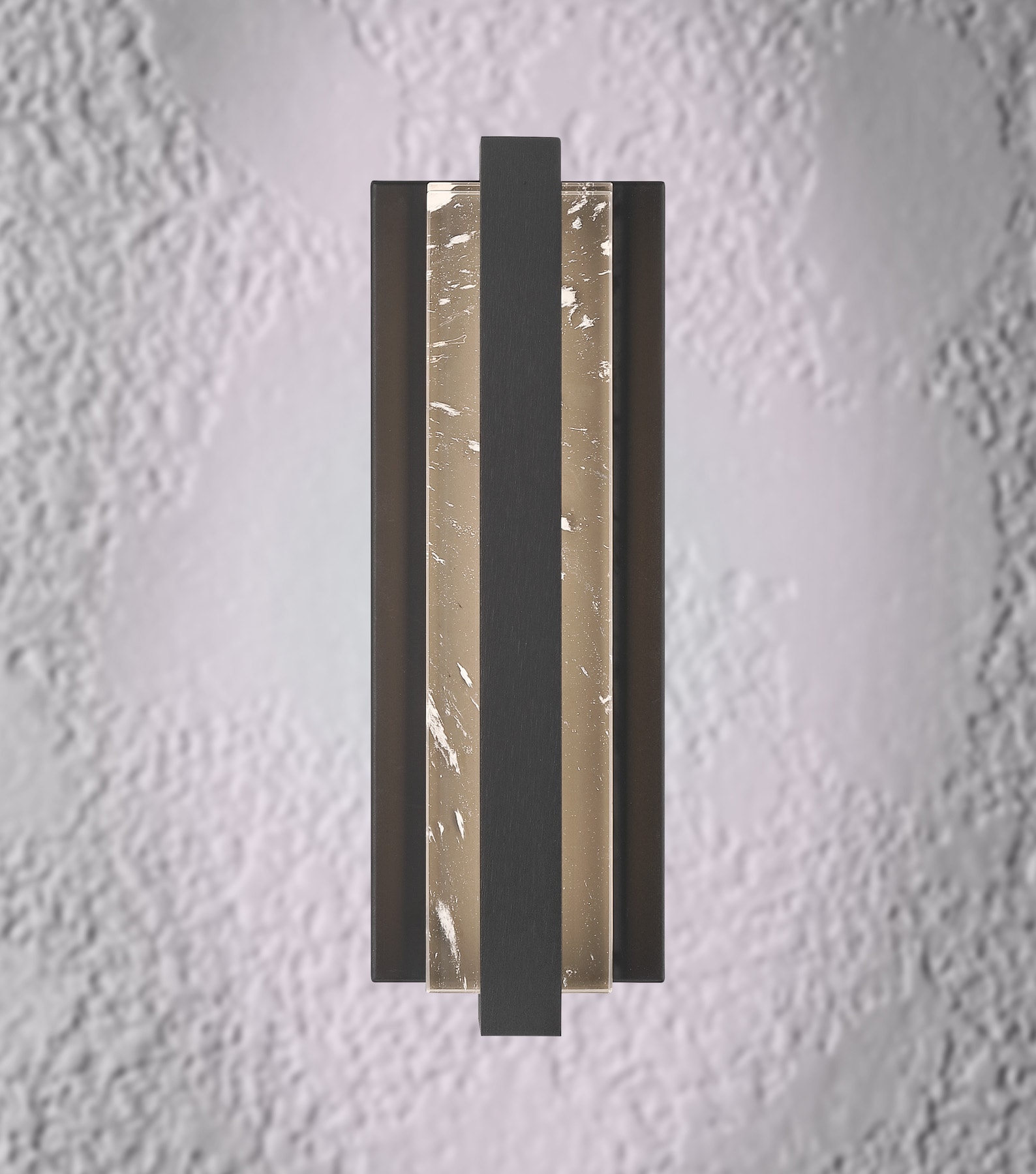 The Great Outdoors 77200-66-L Hvar 24-in H Matte Black Hardwired Integrated LED Outdoor Wall Light