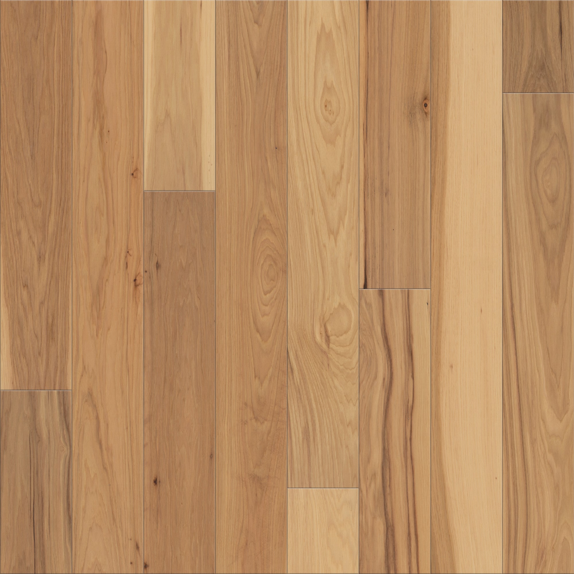 Shaw LX78101167 Statesman Hardwood Wheat Hickory 5-in W x 3/8-in T x Varying Length Wirebrushed Water Resistant Engineered Hardwood Flooring ( 21.22-sq ft / Carton )