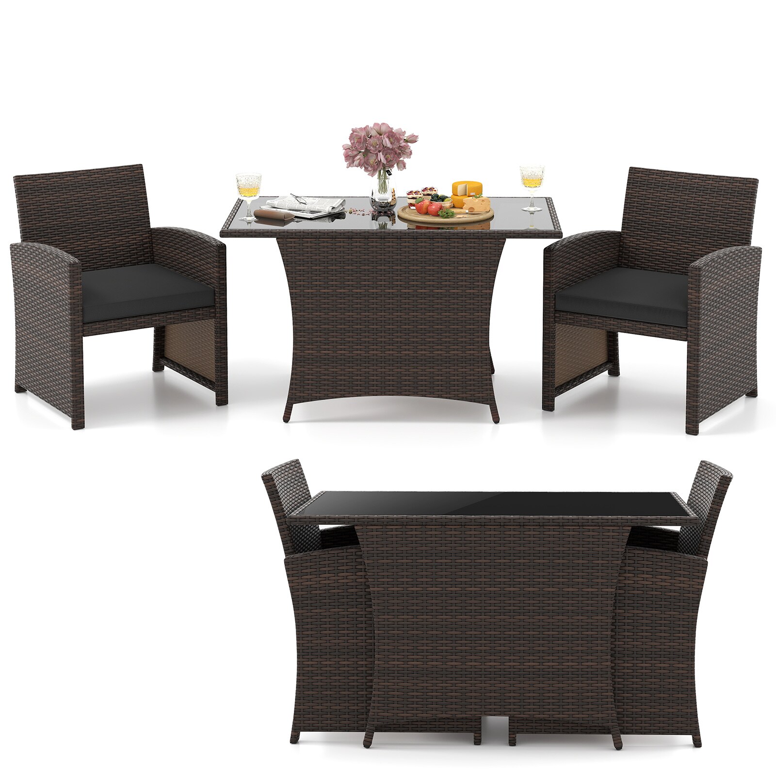 YERIVA P73632DKDH Patio-Dining-Sets - View #7