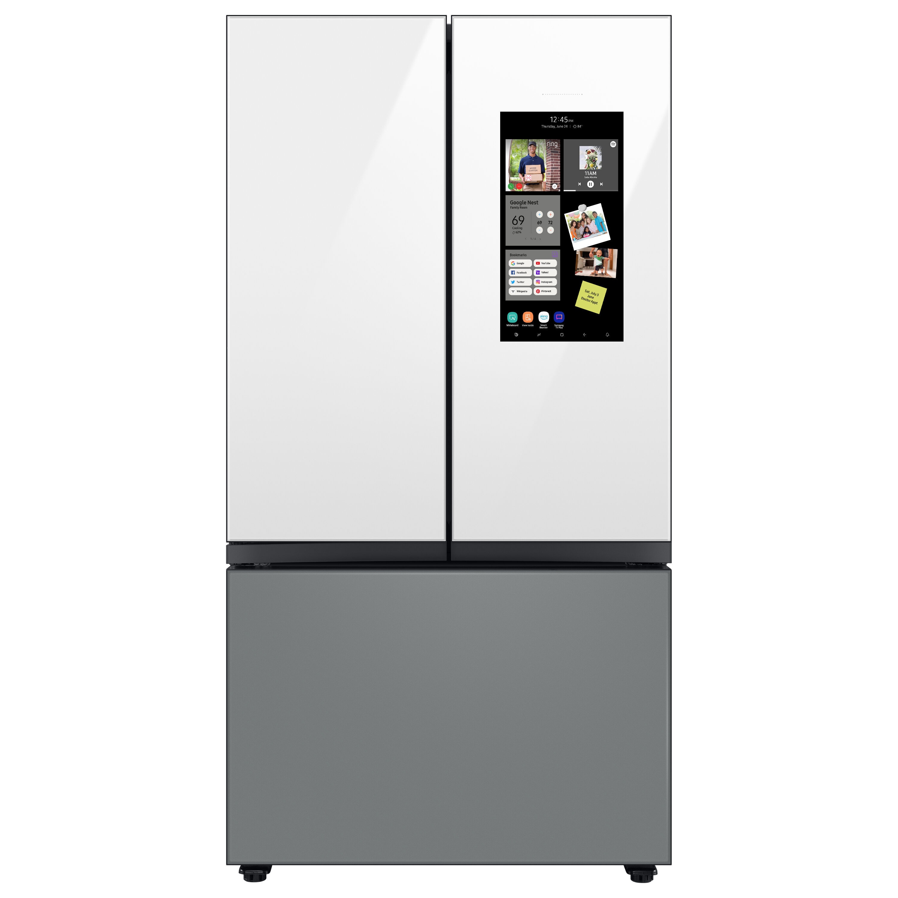 Samsung Bespoke 28.6-cu ft 4-Door Smart French Door Refrigerator