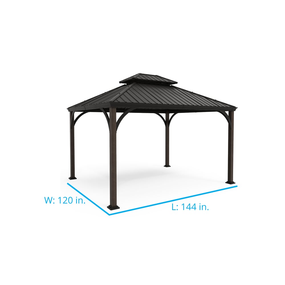 allen + roth GFM60901L Wood-Resin-Gazebos - View #5