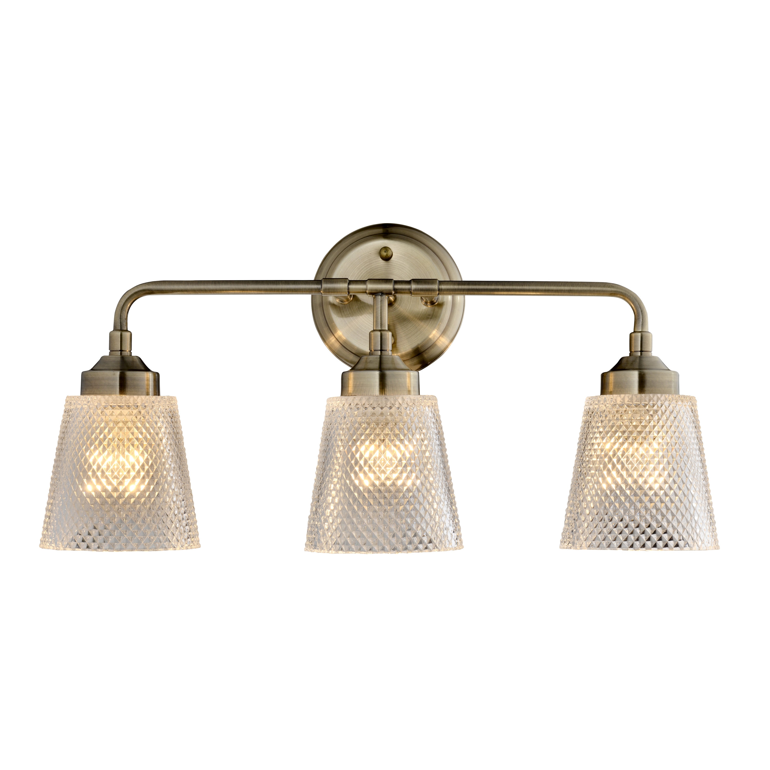 Varaluz 312B03AB Westport 20.5-in 3 -Light Antique Gold Farmhouse Vanity light