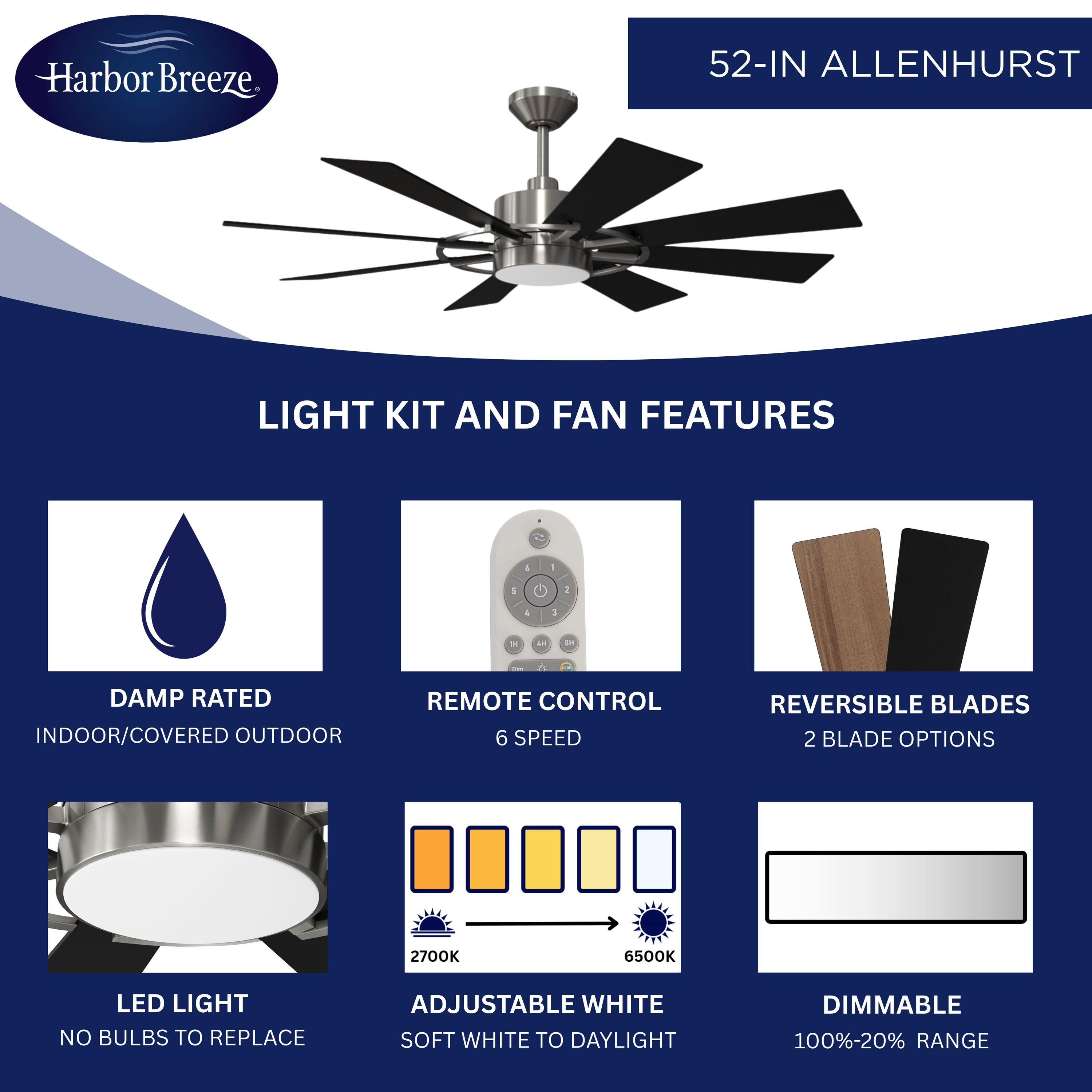 Harbor Breeze OZ52BNK8LR Ceiling-Fans - View #4