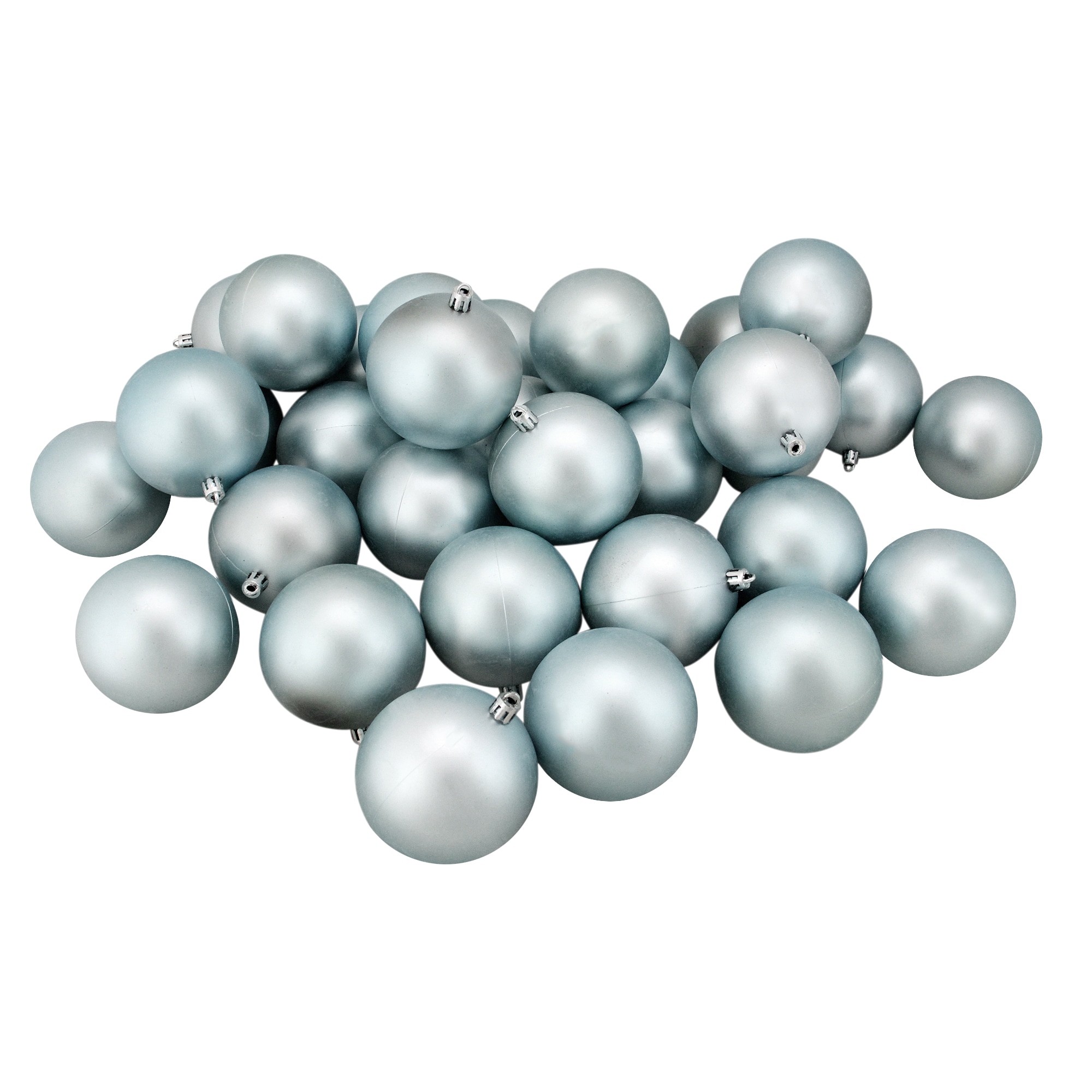 Northlight 31753554 32 -Pack Blue Ball Standard Indoor Ornament set Shatterproof