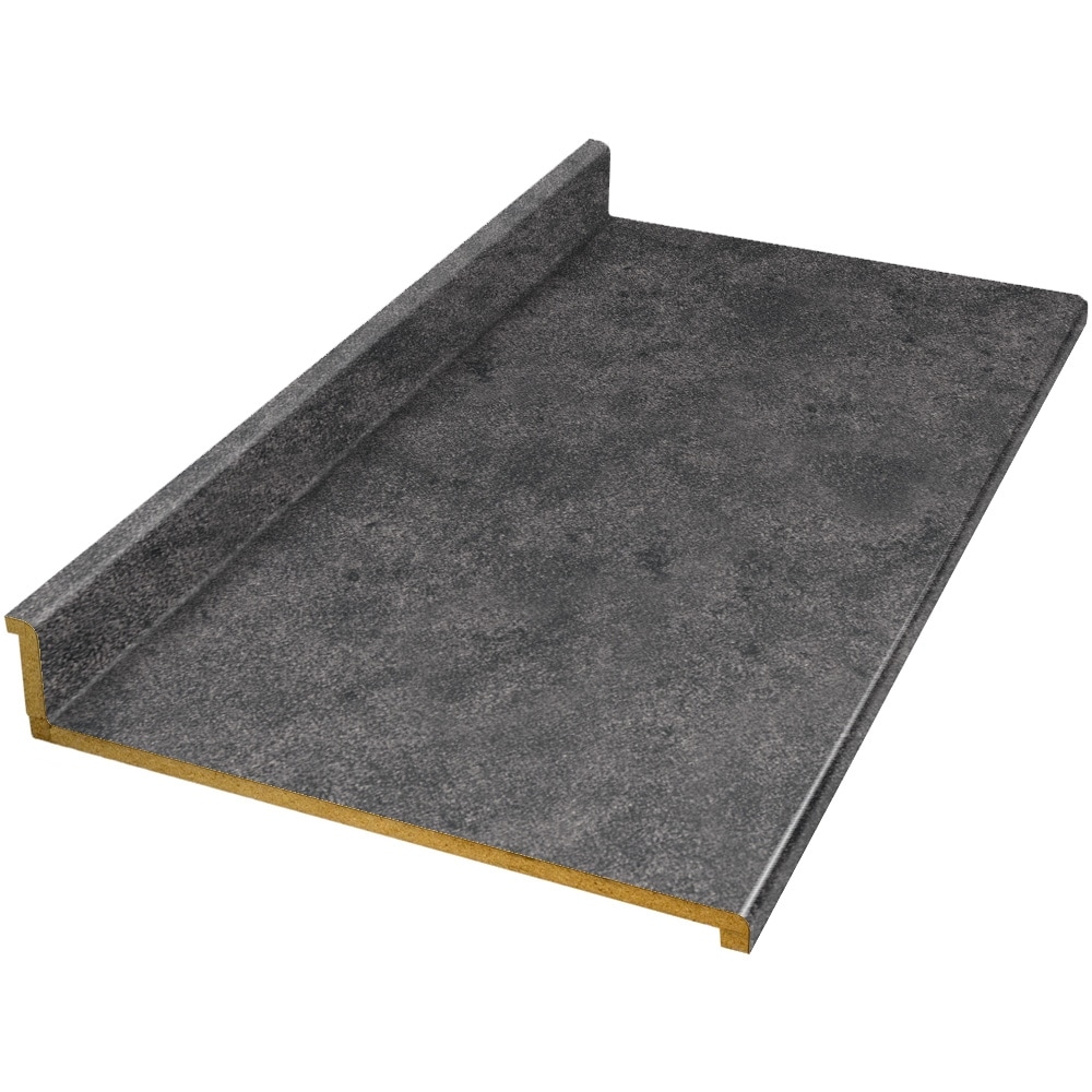 VT Dimensions 011312011094882-38 Wilsonart 25.5-Inches x 4.5-Inches Oiled Soapstone Fine Velvet Texture Straight Laminate Waterfall Countertop with Integrated Backsplash
