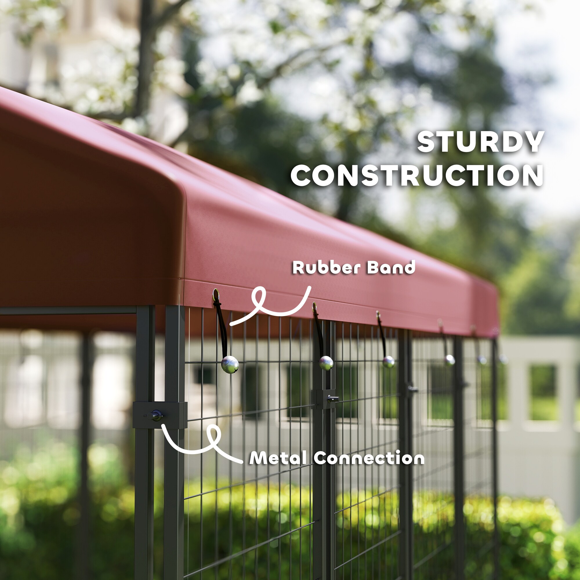 PawHut D02-093V01RD Dog-Pens - View #6