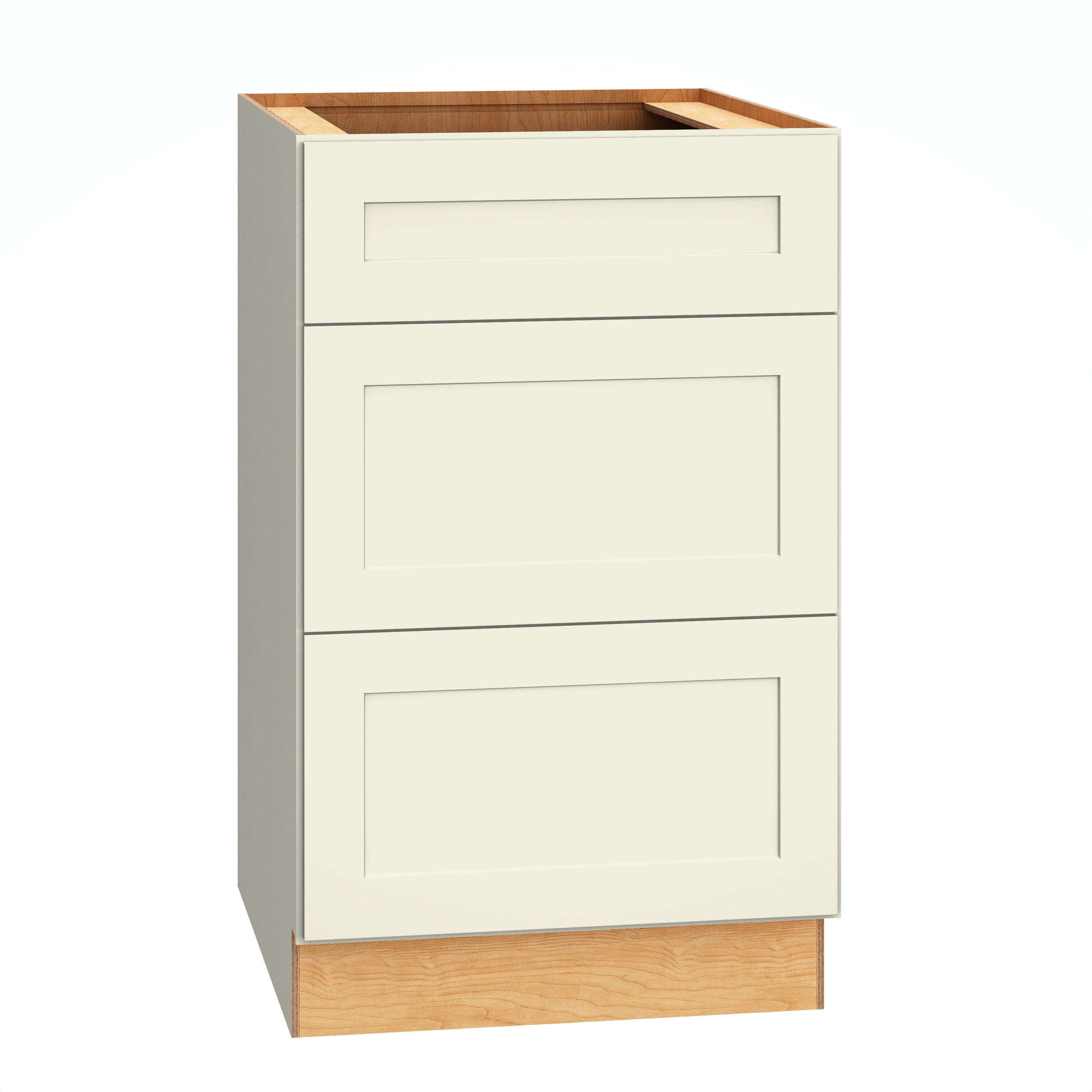Diamond Express 61B-3DB21 Jamestown 21-in W x 34.5-in H x 24-in D Steam 3 -Drawers Drawer Base Fully assembled Plywood Cabinet (Recessed Panel Shaker)