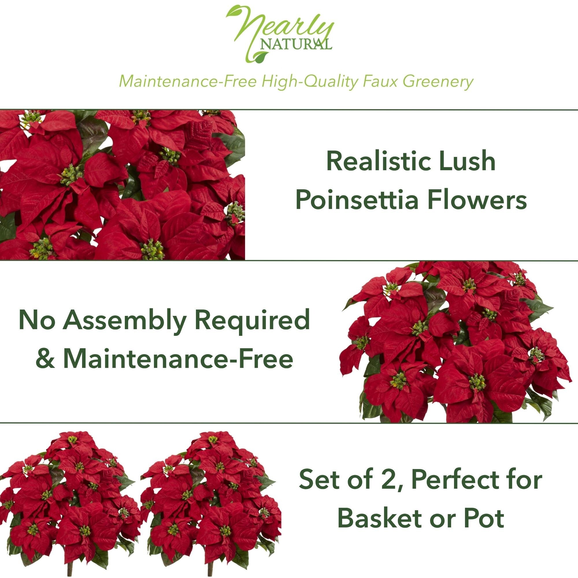 Nearly Natural 6077-S2 Table-Christmas-Decorations - View #2