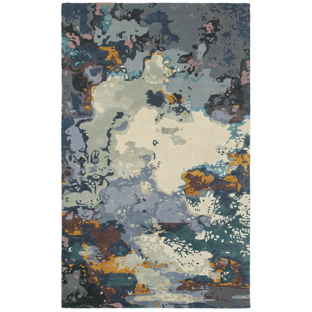 Archer Lane 219GAL34L Universe 4 X 6 (ft) Blue Indoor Abstract Area Rug