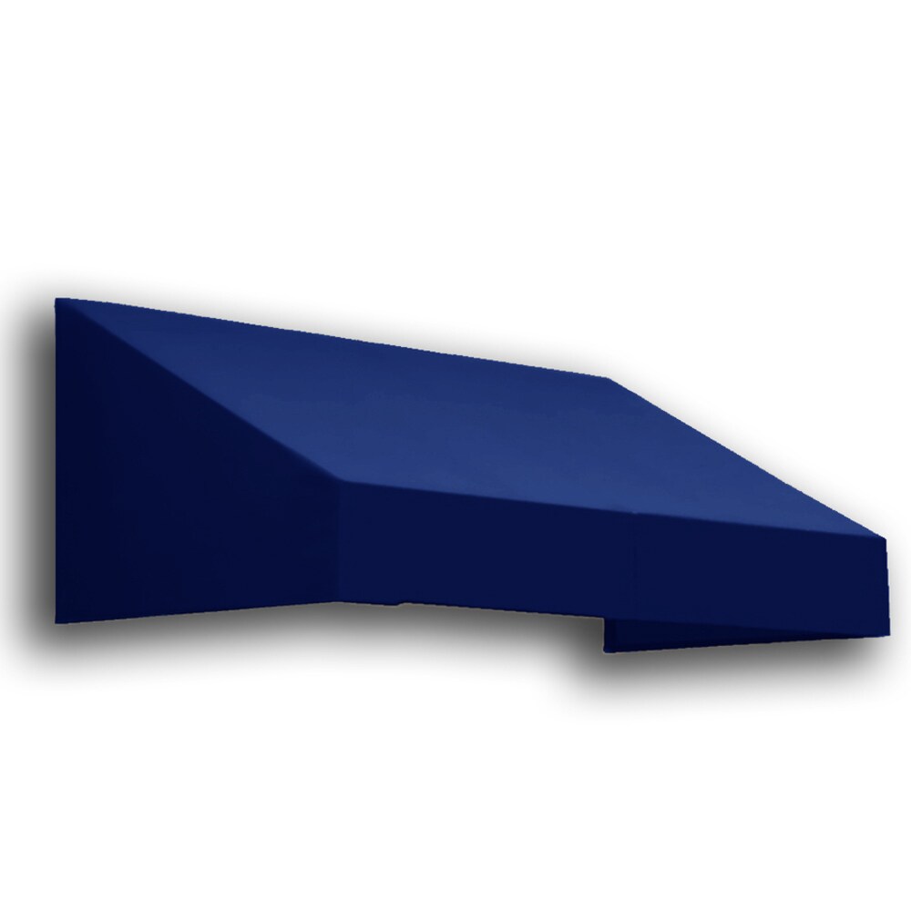 Awntech CN32-3N New Yorker 40.5-Inches Wide x 24-Inches Projection x 44-Inches Height Fabric Navy Solid Fixed Window/Door Awning