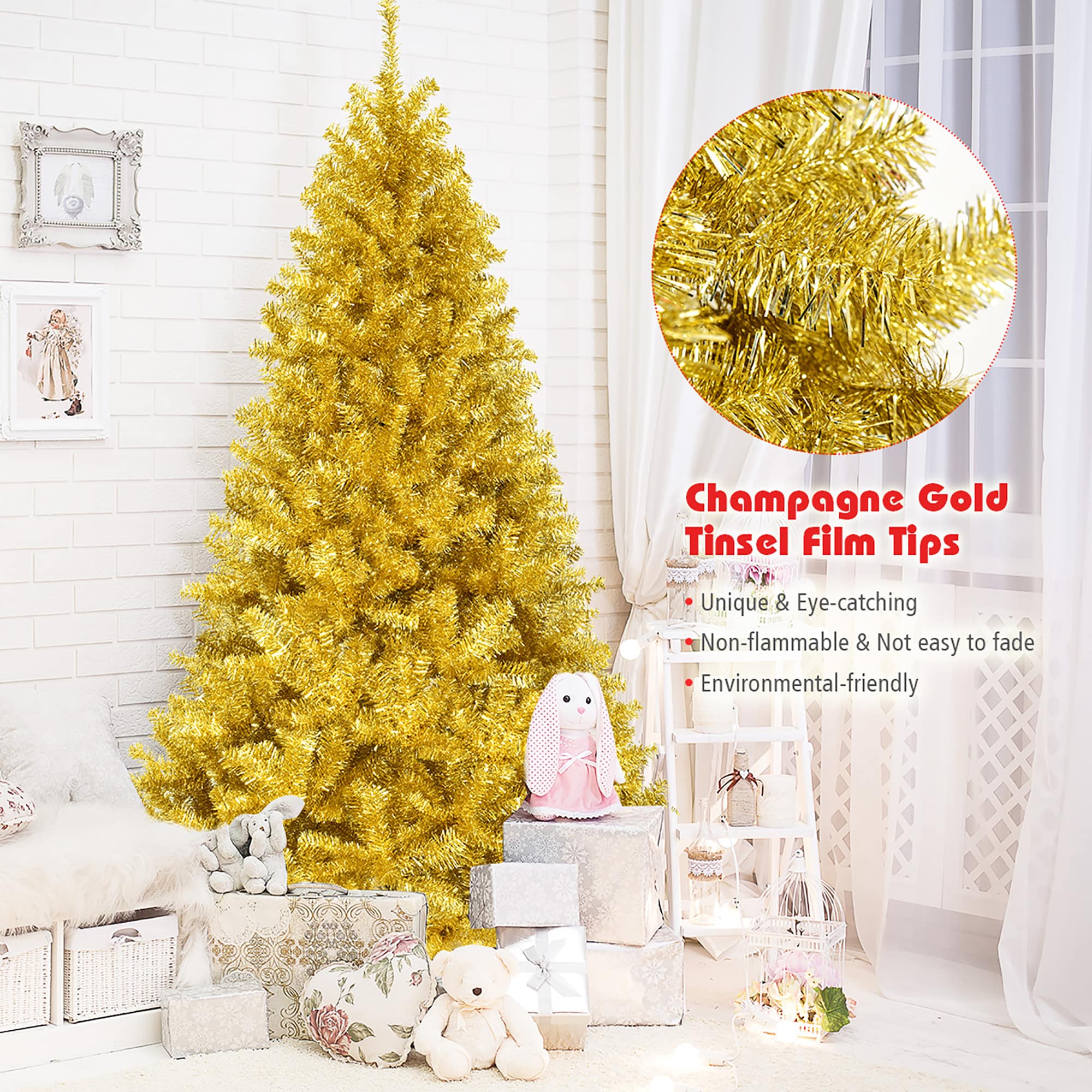 Costway CM22829 Artificial-Christmas-Trees - View #4