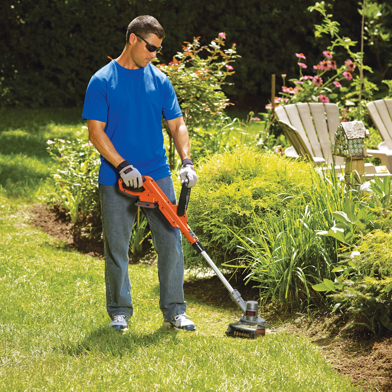 BLACK+DECKER 20-volt Max 12-in Straight Battery String Trimmer with Edger  Conversion Capable 2 Ah (Battery and Charger Included) in the String  Trimmers department at
