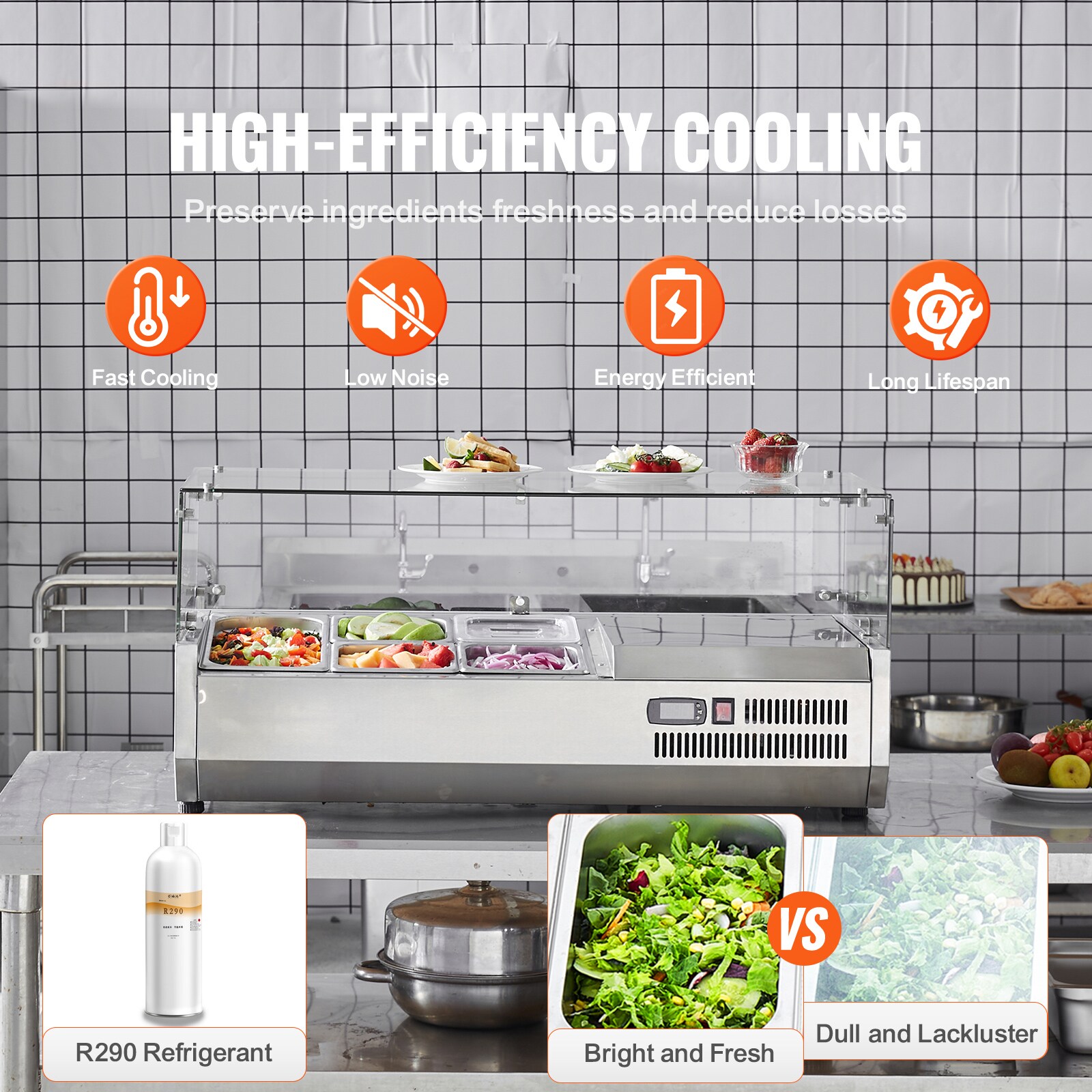 SVOPES SCBLZLZDWTGH03162V1 Refrig-Prep-Tables - View #2