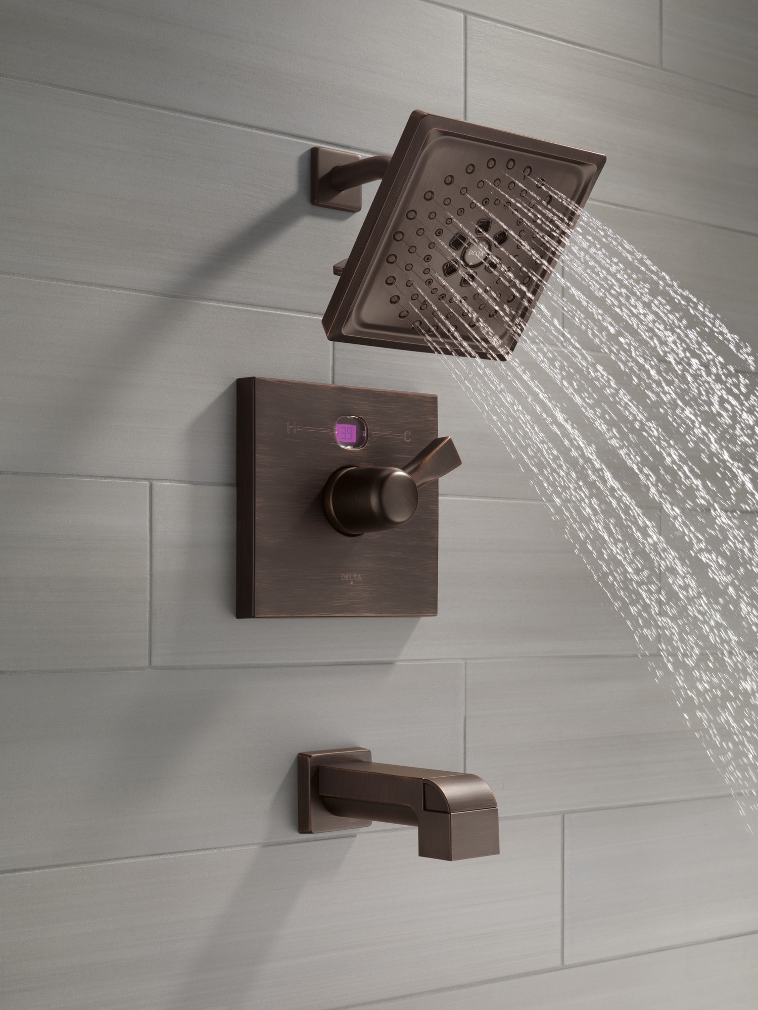 Delta Universal Showering Components Venetian Bronze 3 Spray Rain   17106016 