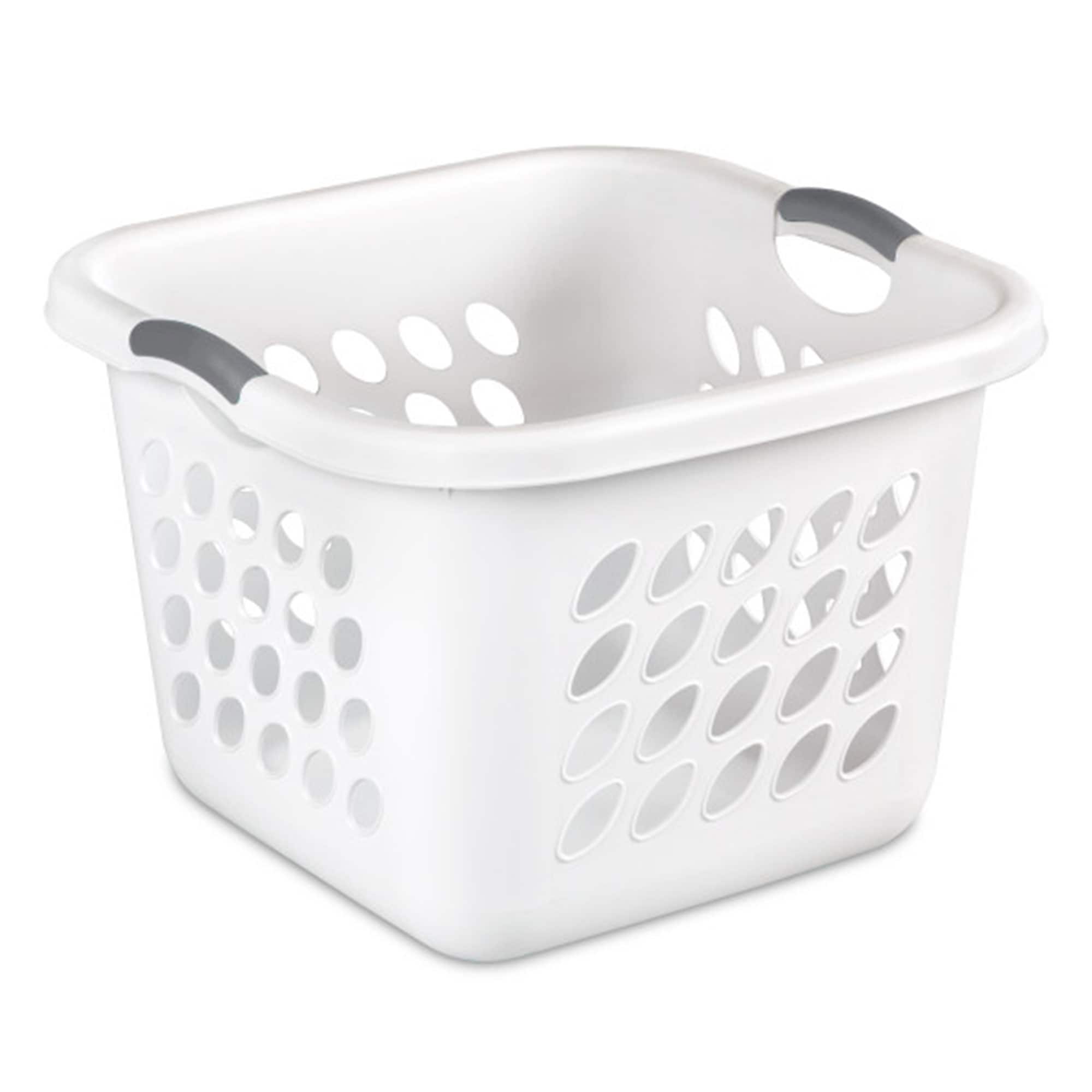 Sterilite 156891 13.96-Gallon White Plastic Laundry Basket