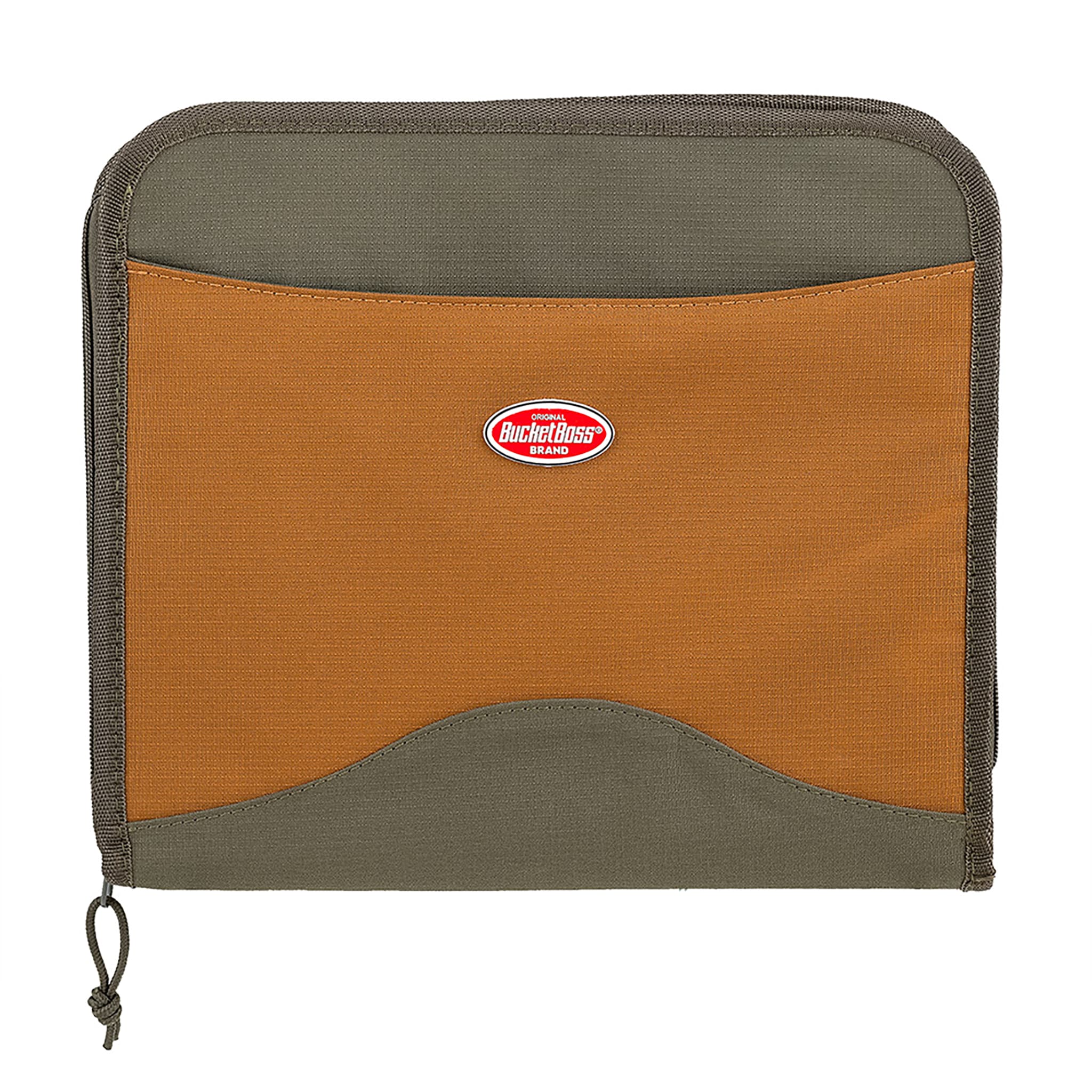 Bucket Boss Contractor's Portfolio Brown Polyester 13-in W x 2.75-in D x 12-in L Zippered Tool bag