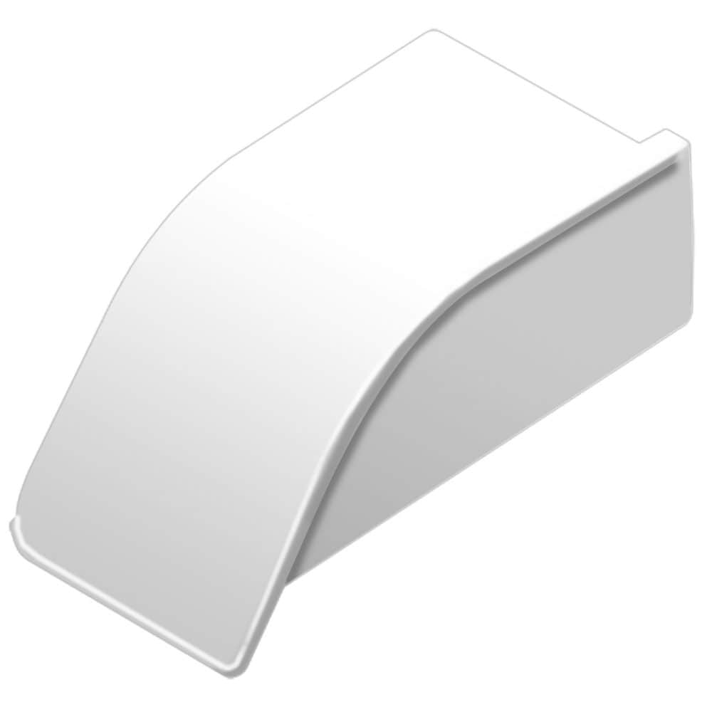Schluter Systems EKR/AS20BW Dilex-AS 0.313-in W x 0.875-in L Bright White PVC End Caps Tile Edge Trim