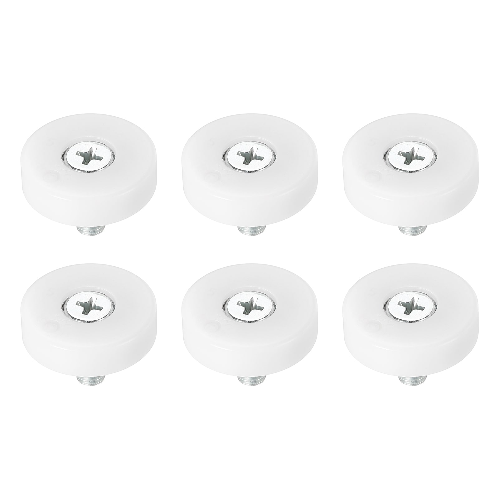 PATIKIL 25mm Drawer Rollers 6pcs Plastic Drawer Pulley Replacement Wheels Bearing Small Pulley
